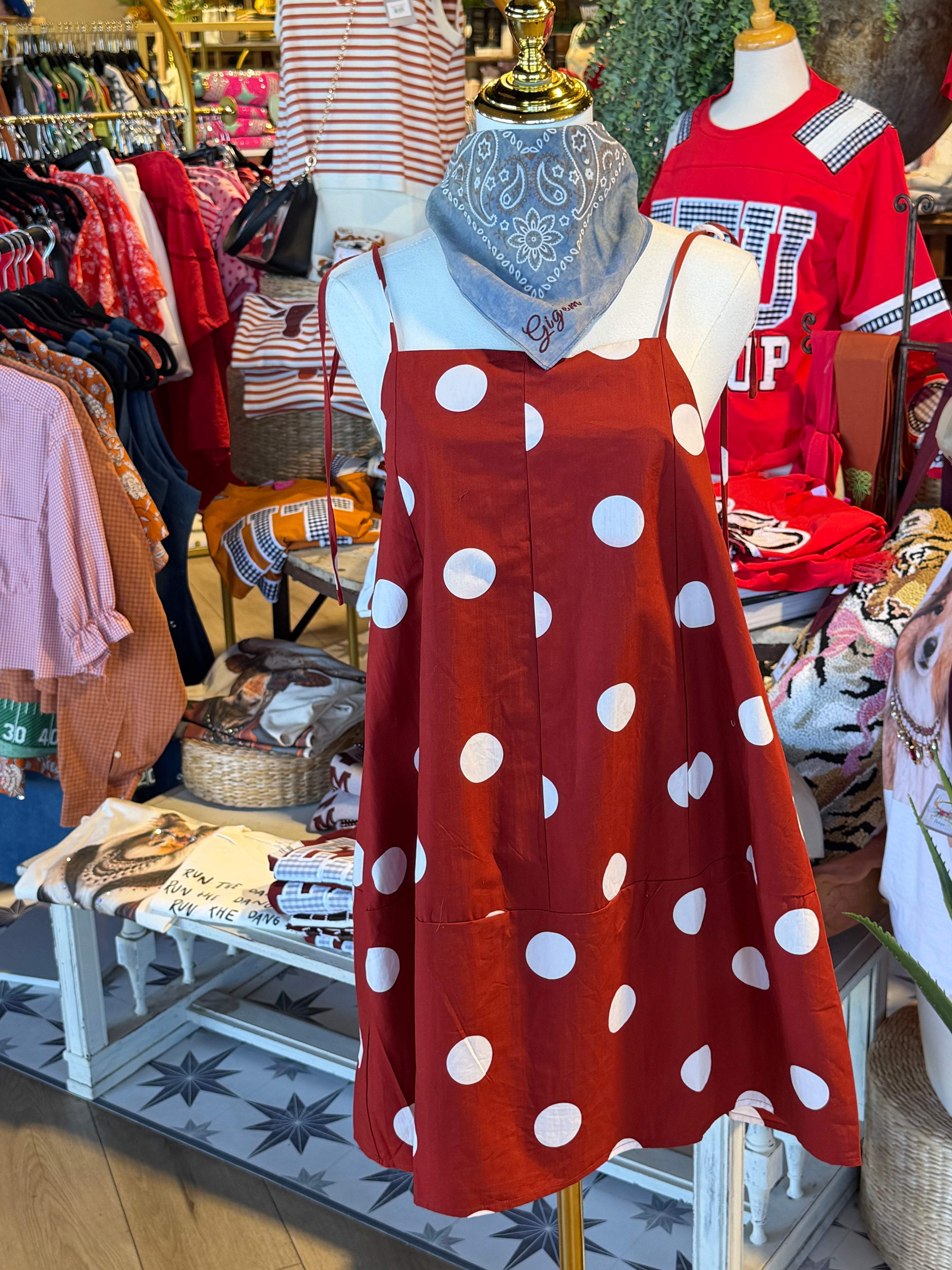 Game Day Polka Dot Dress
