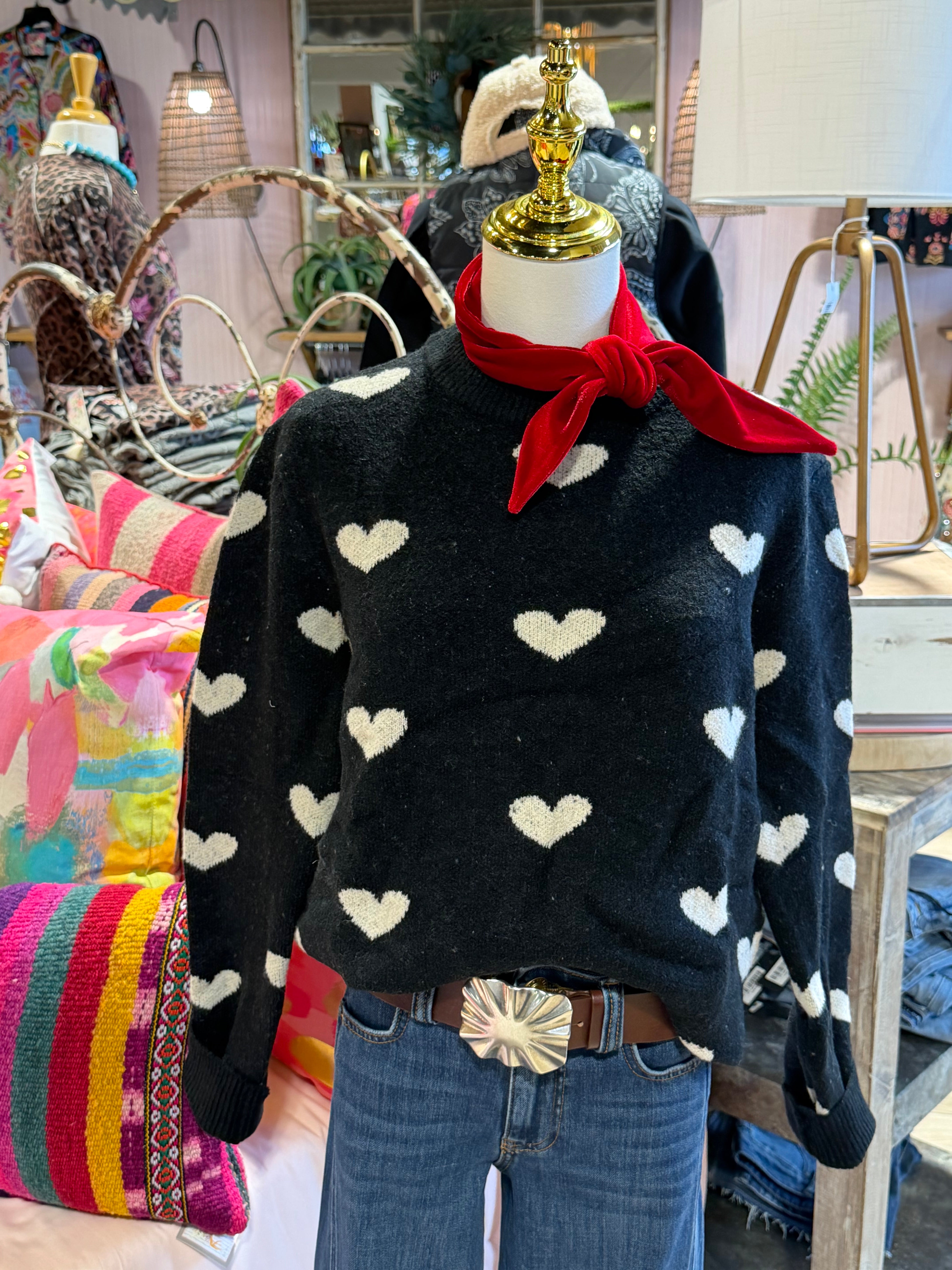 Black Heart Sweater
