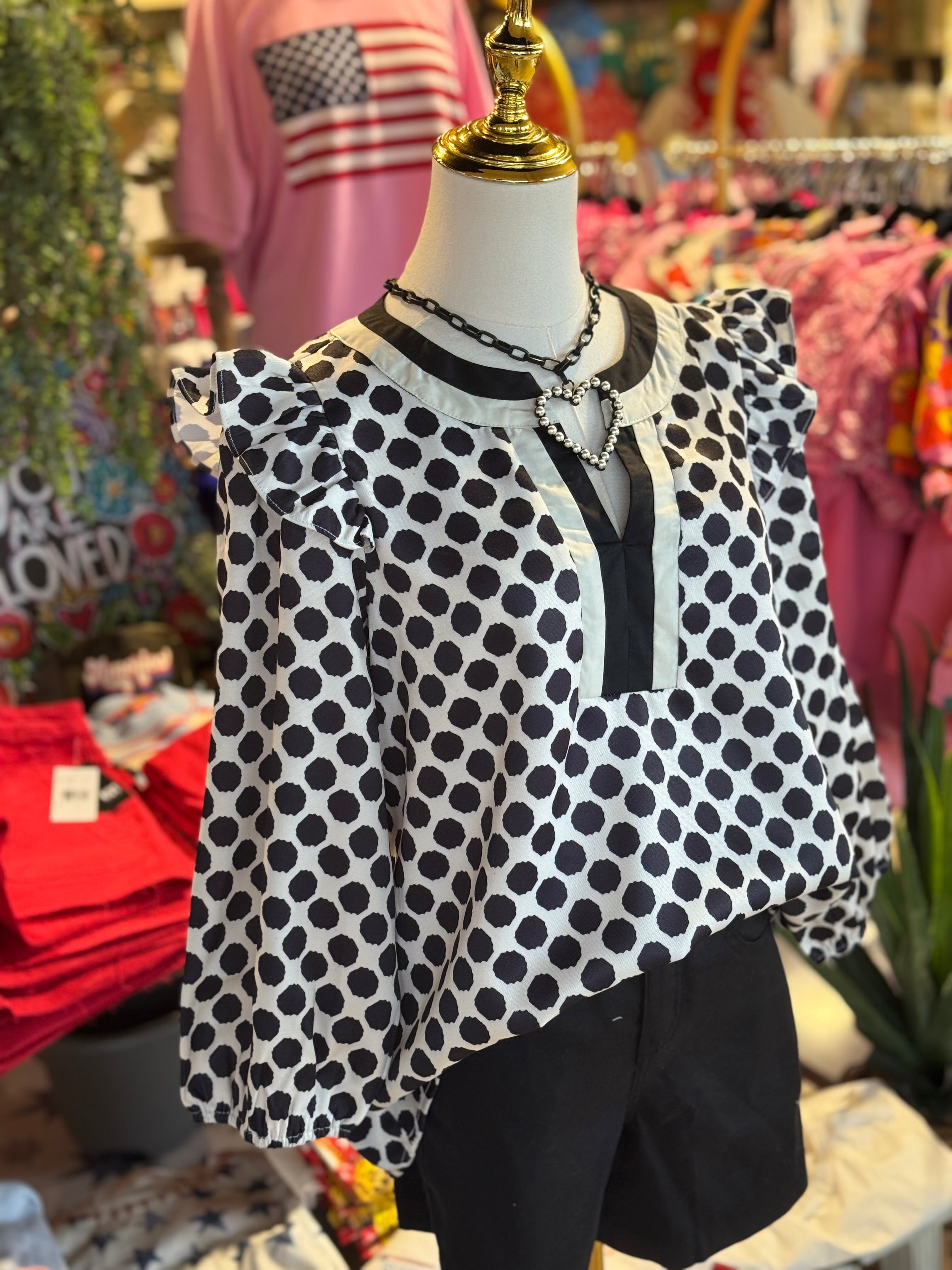 Dora Polka Dot Top