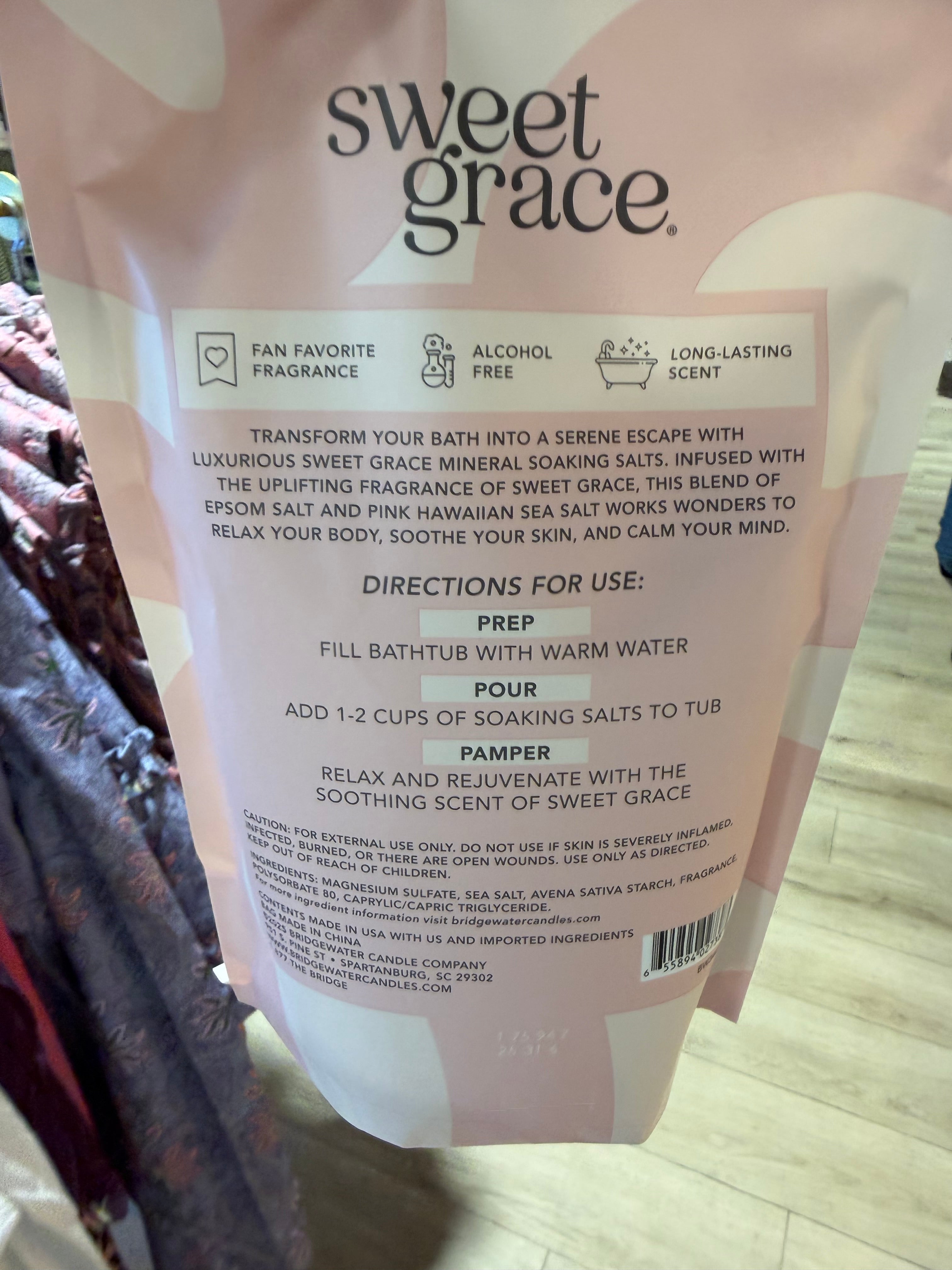 Sweet Grace Soaking Salts