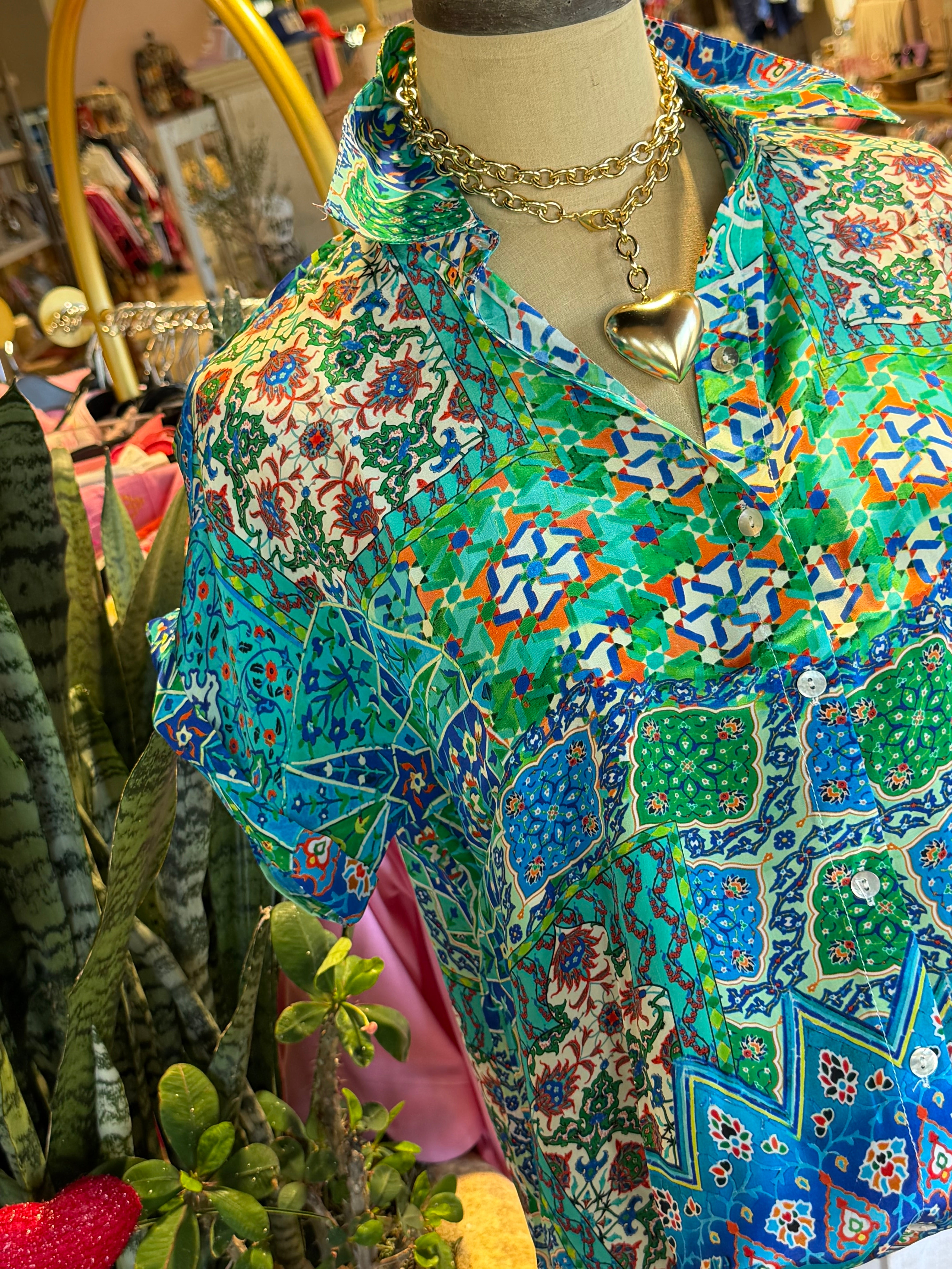 Angelina Tile Blouse