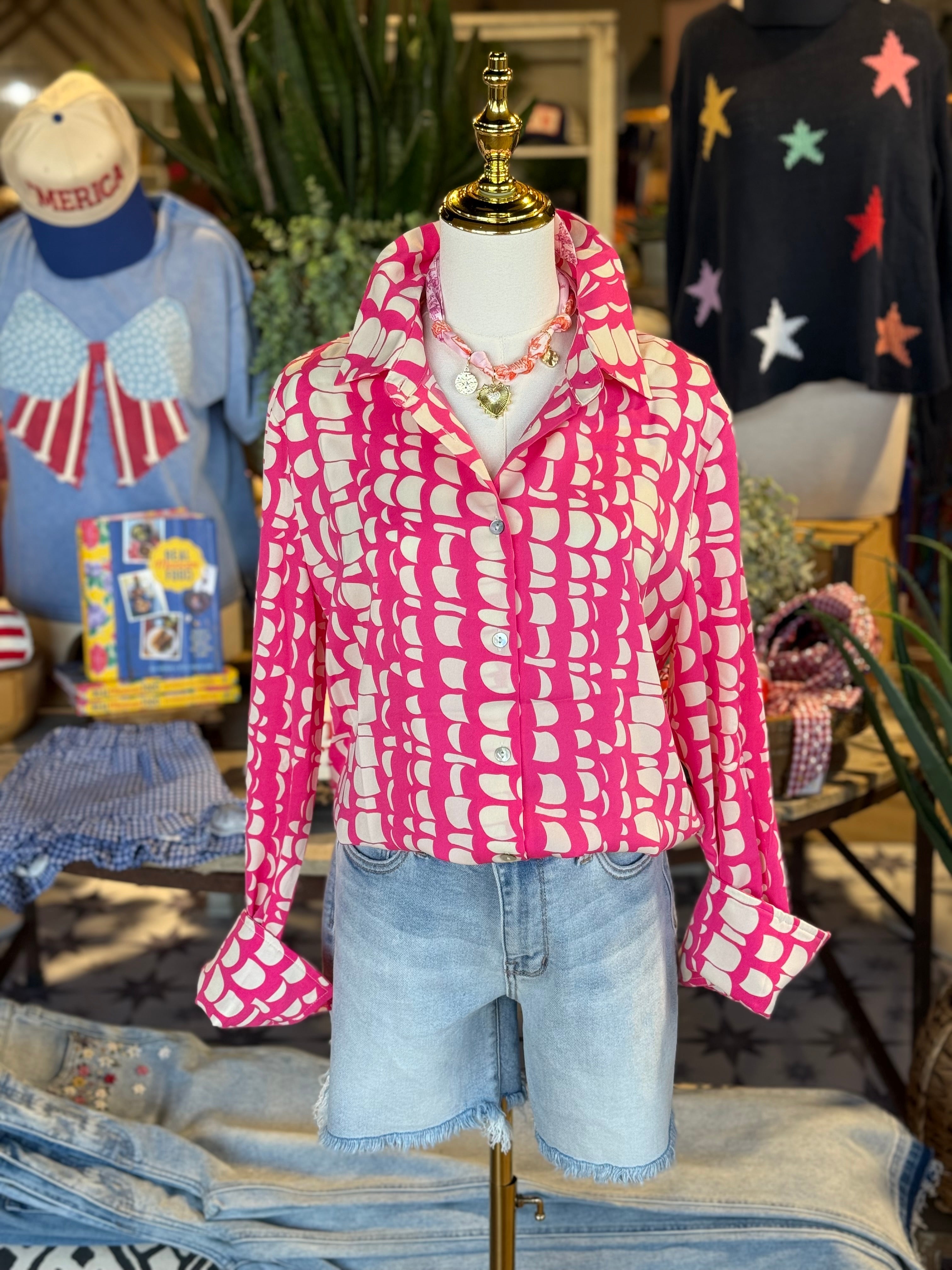 Date Night Barbie Blouse