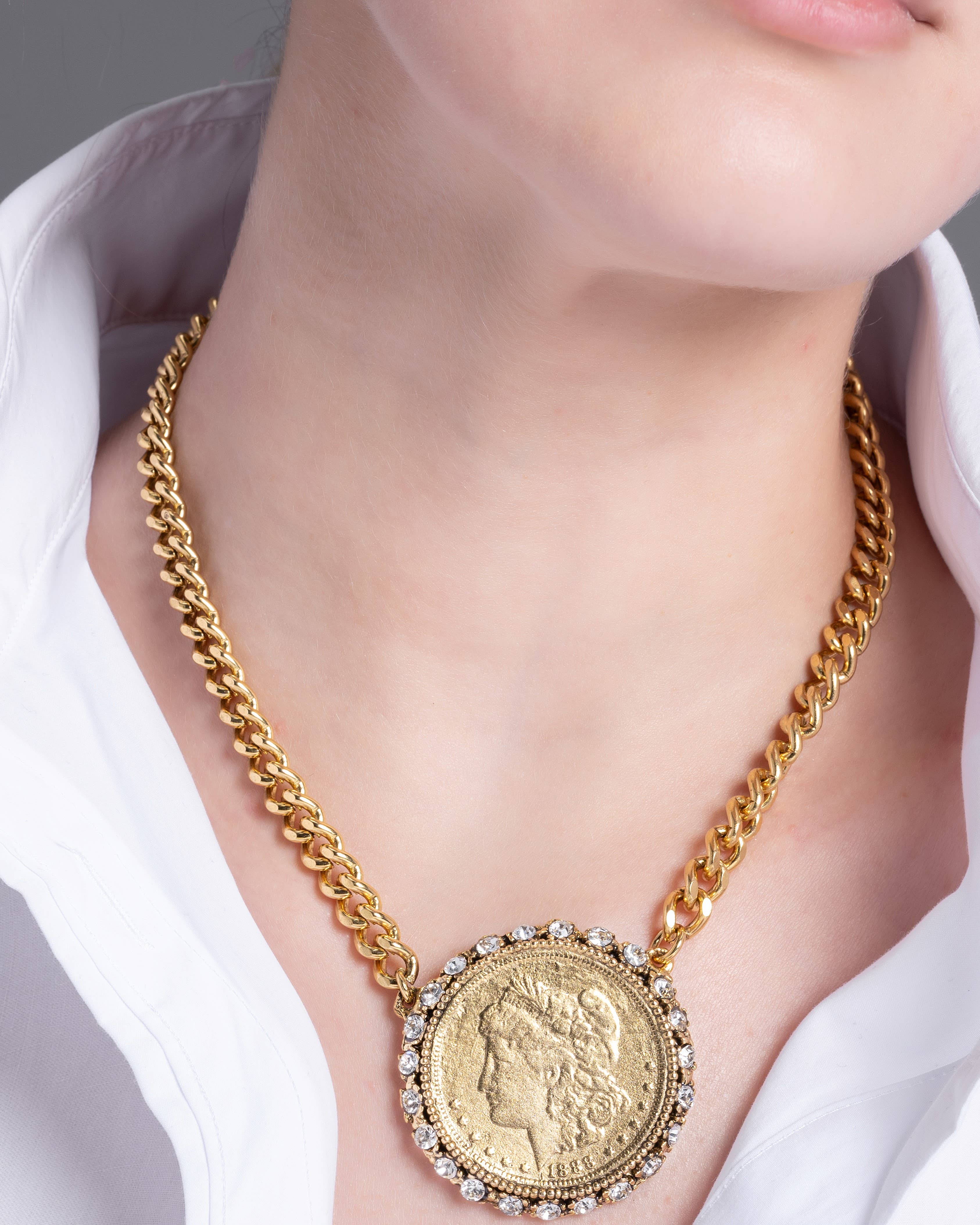 Lucia Coin Necklace