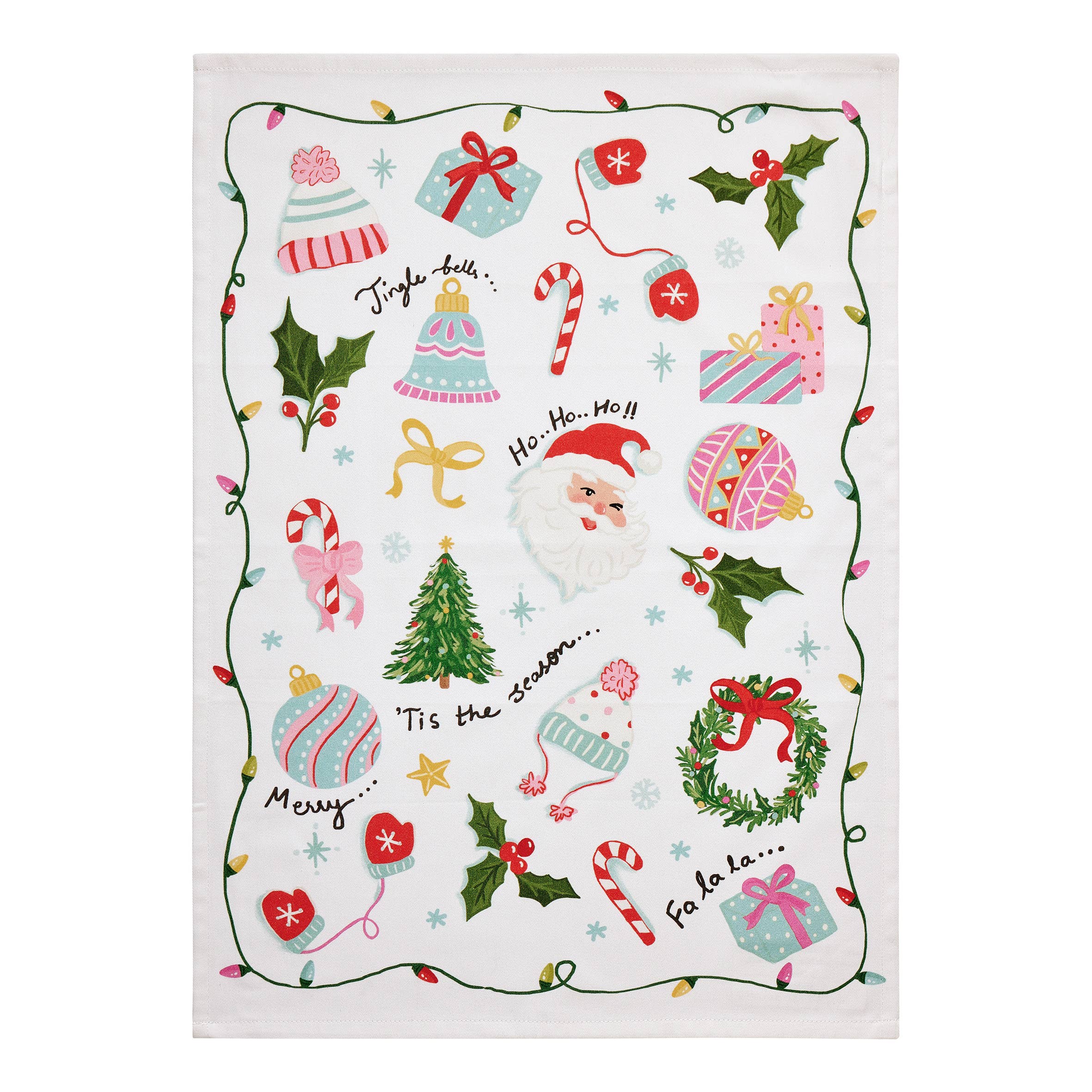 Holiday Icon Printed Kitchen Towel