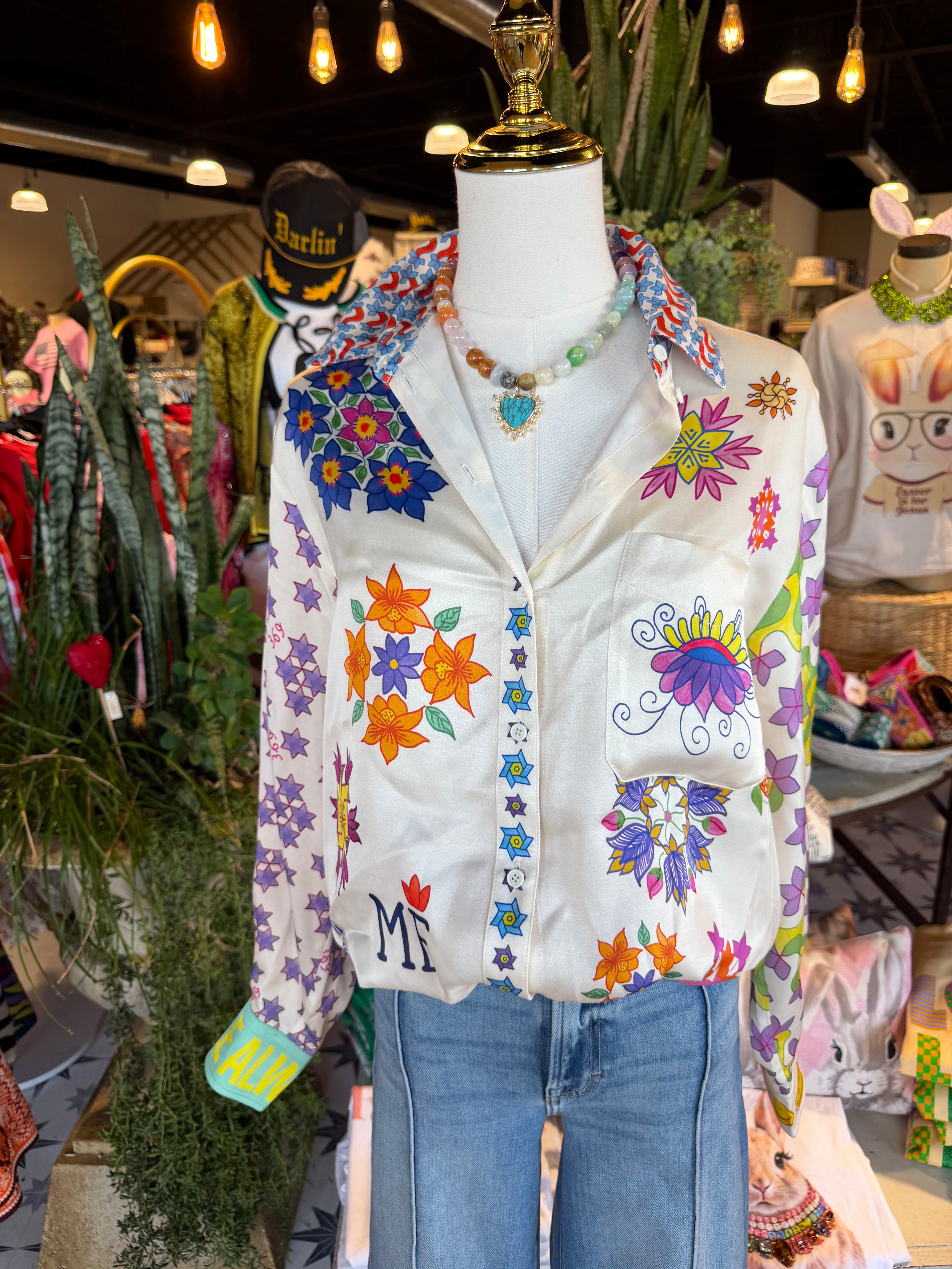 Isabel Markers Printed Blouse