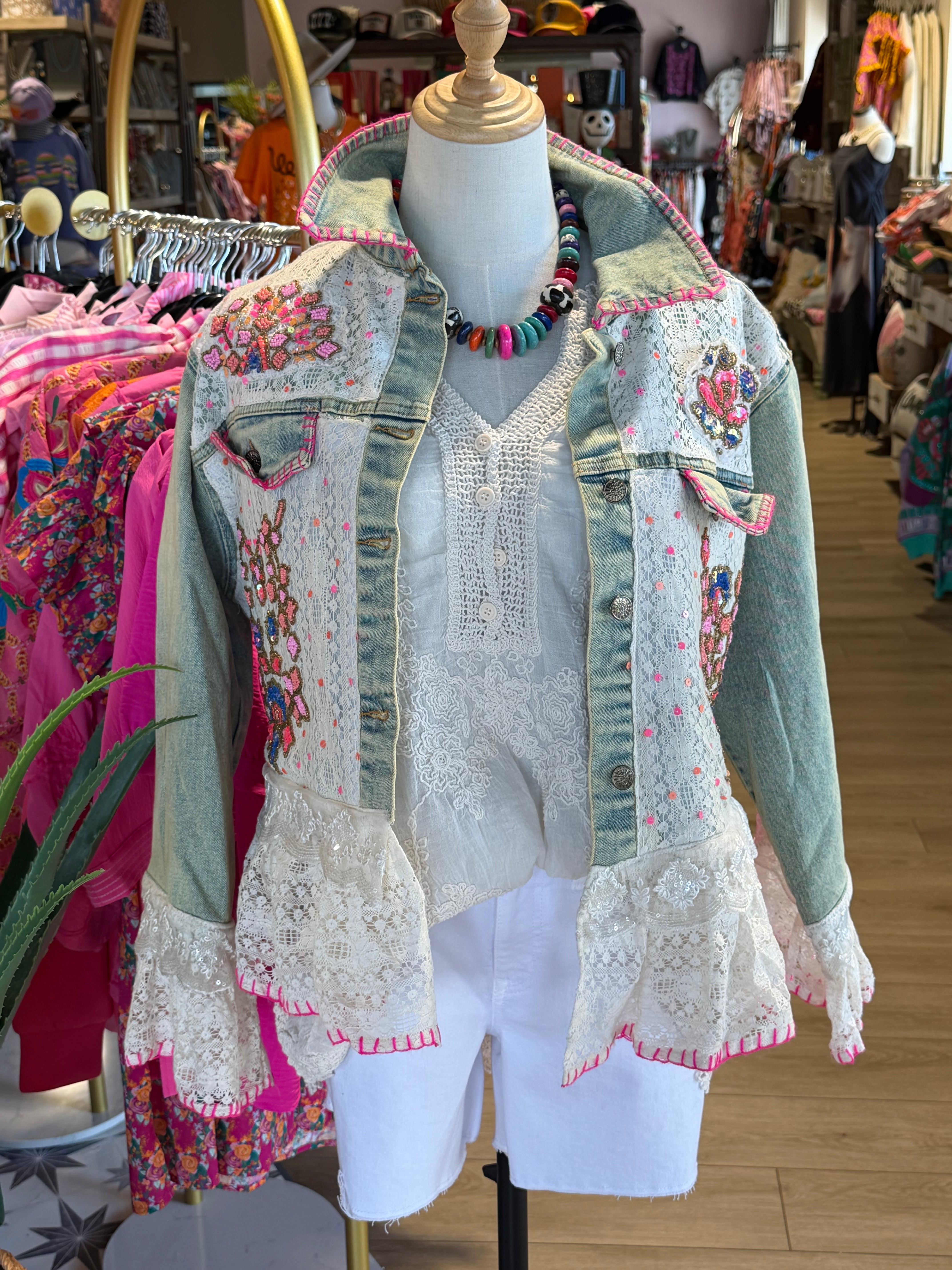 Boho Denim Jacket