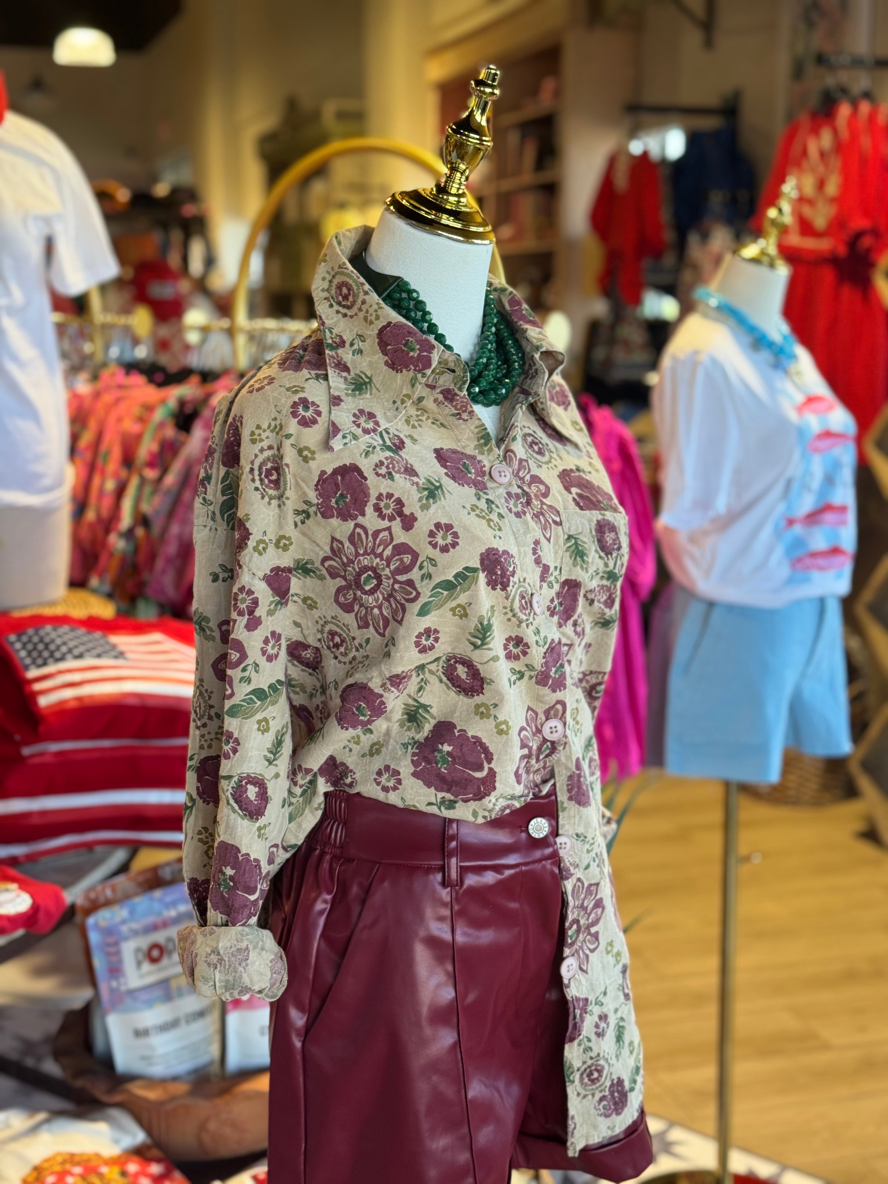 Floral Party Top