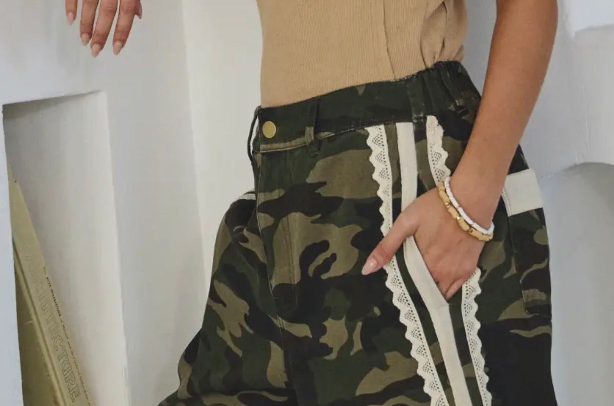 Cropped Camo Pants