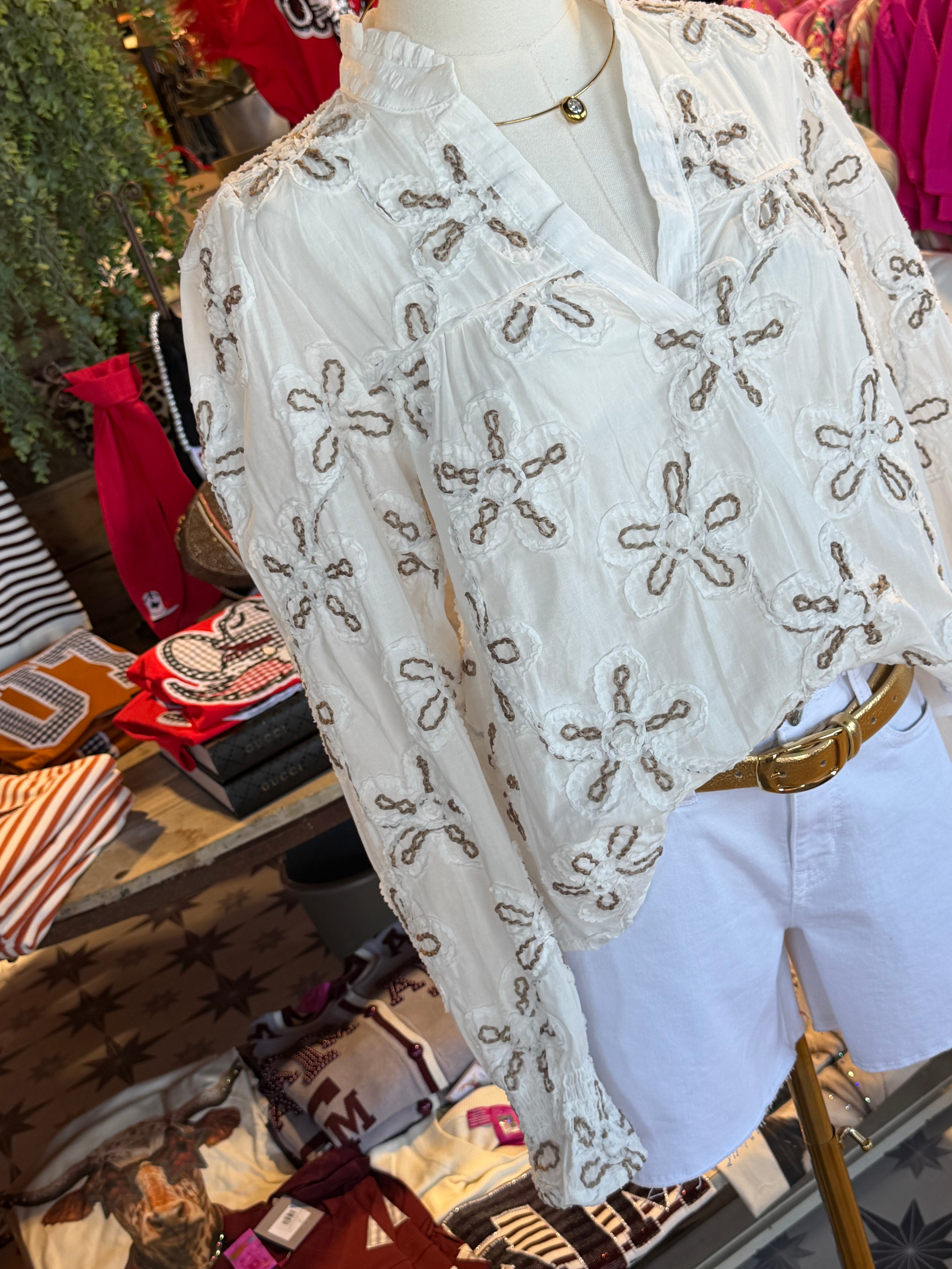 Myra Embroidery Top