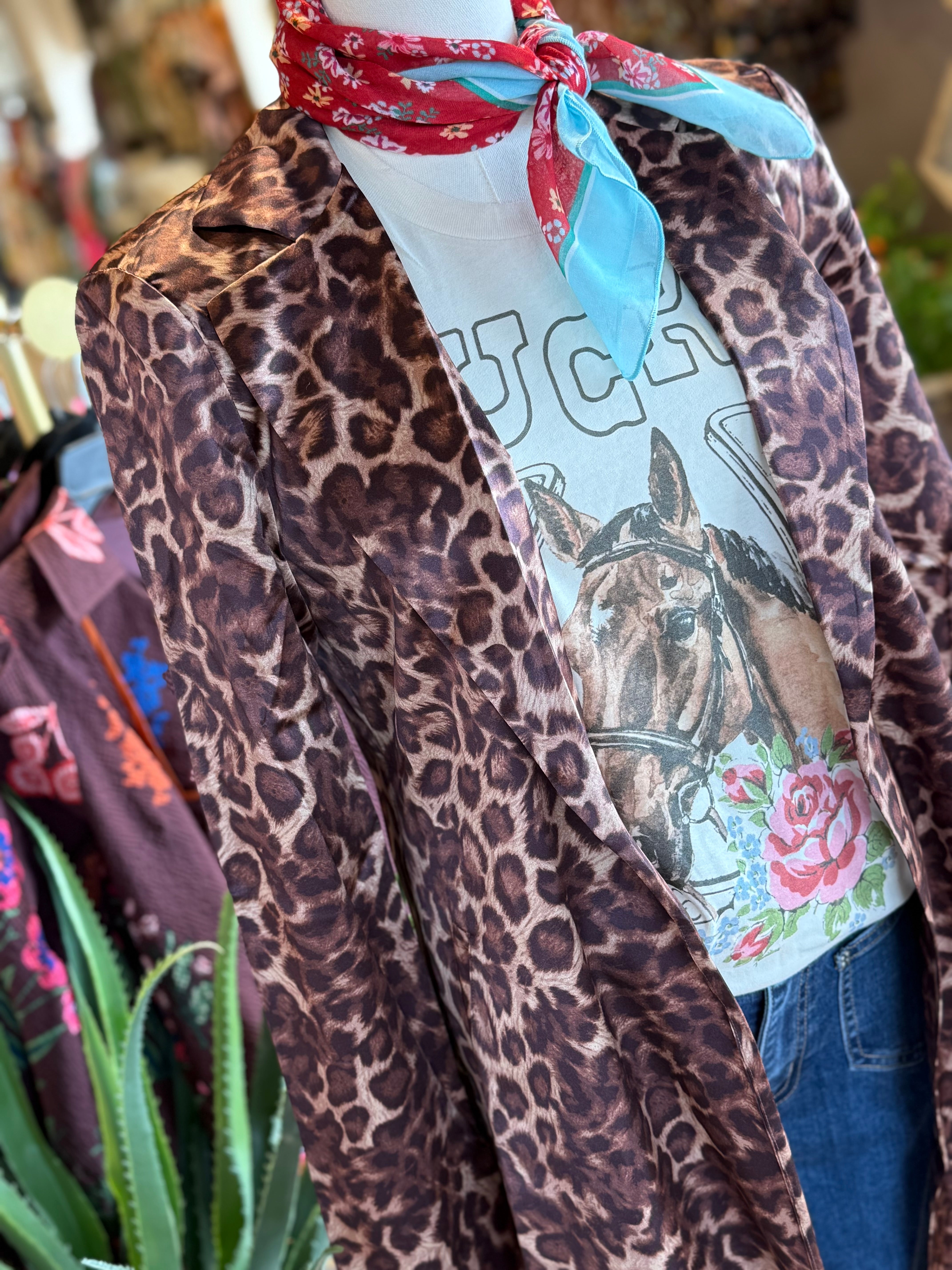 Lexi Car  Leopard Coat