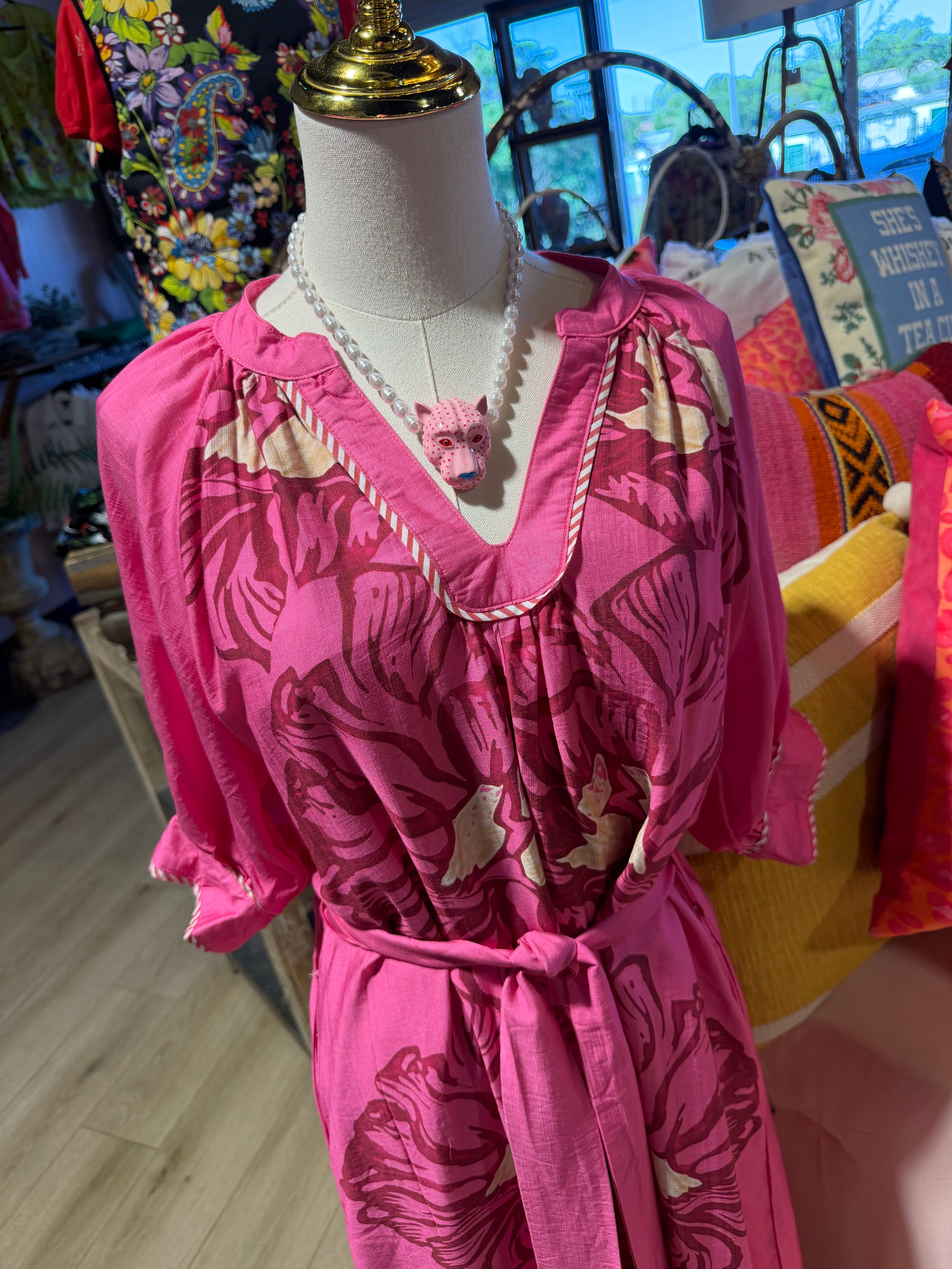 Raspberry Starburst Dress