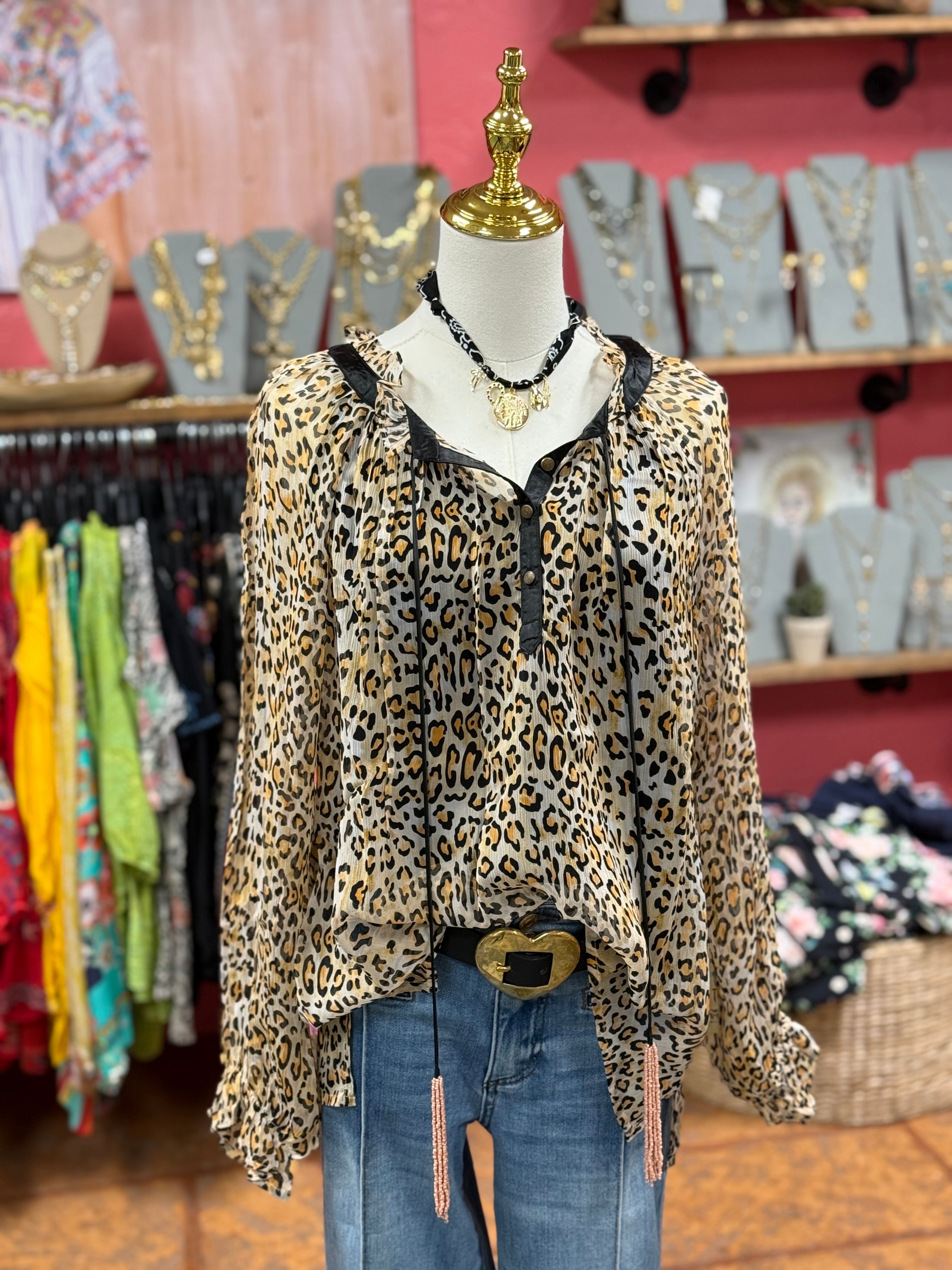 Roaring Cheetah Blouse