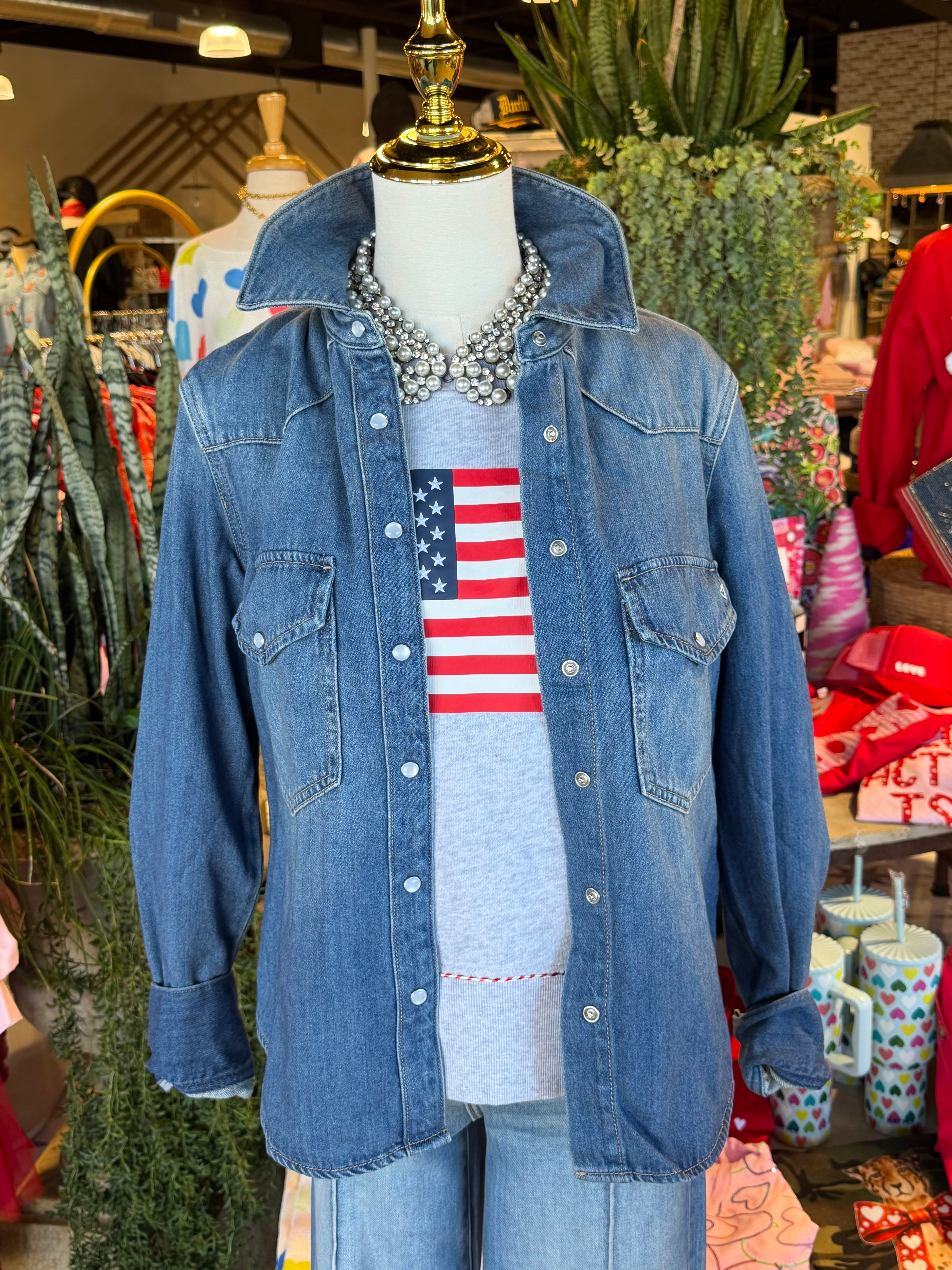 American Flag Sweatshirt