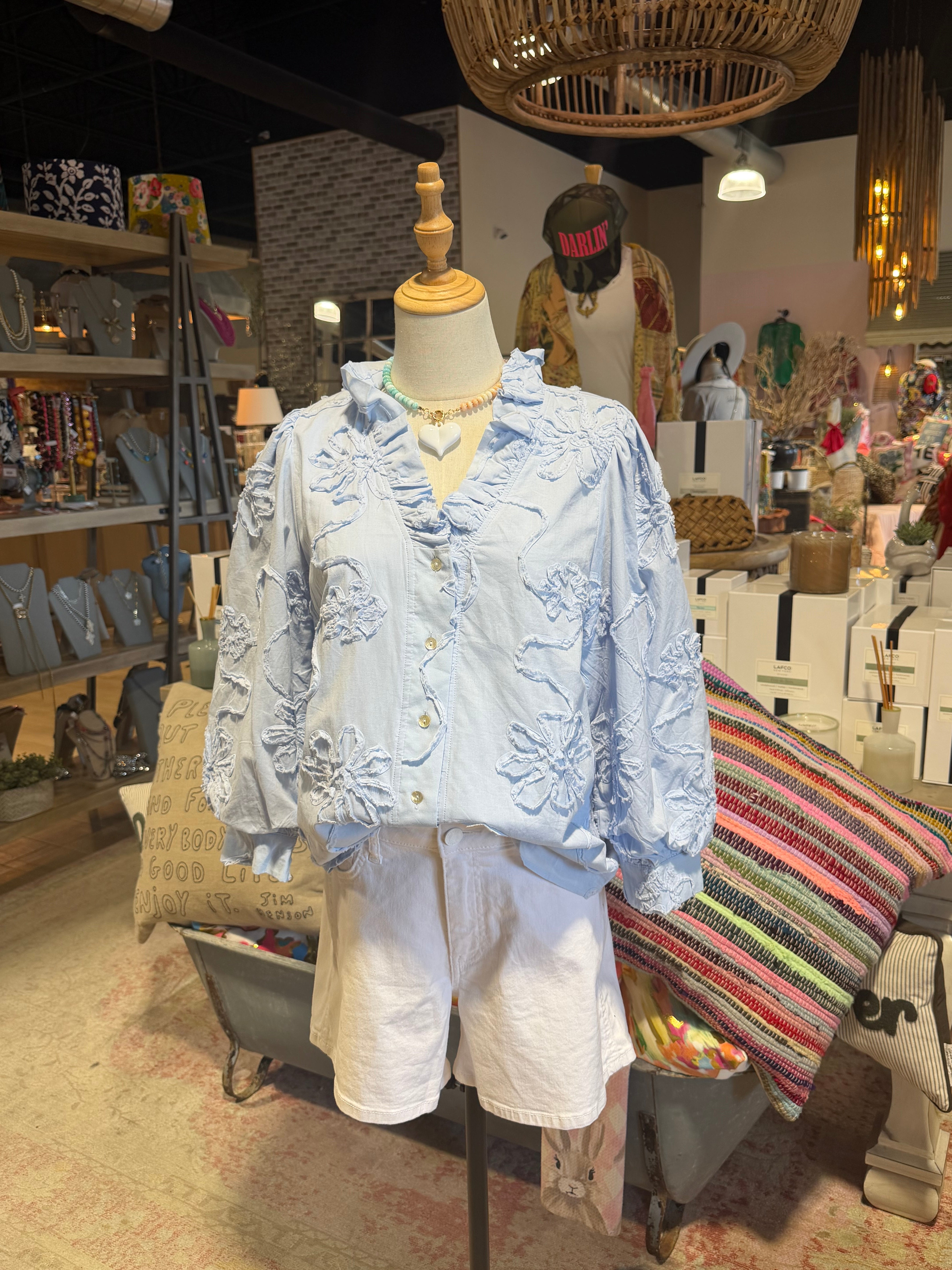 3d Floral Top-Assorted