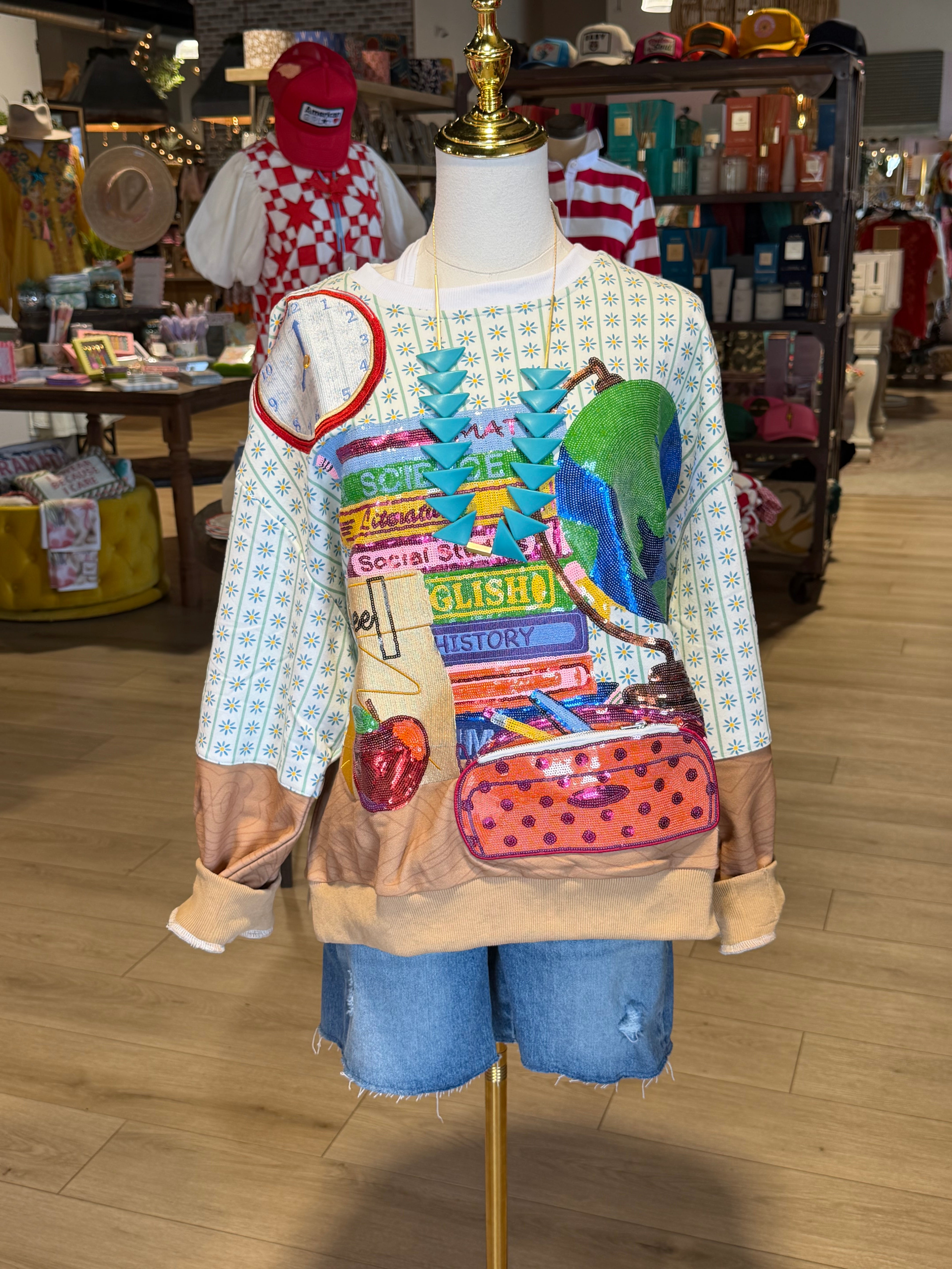 School Supplies Sweatshirt