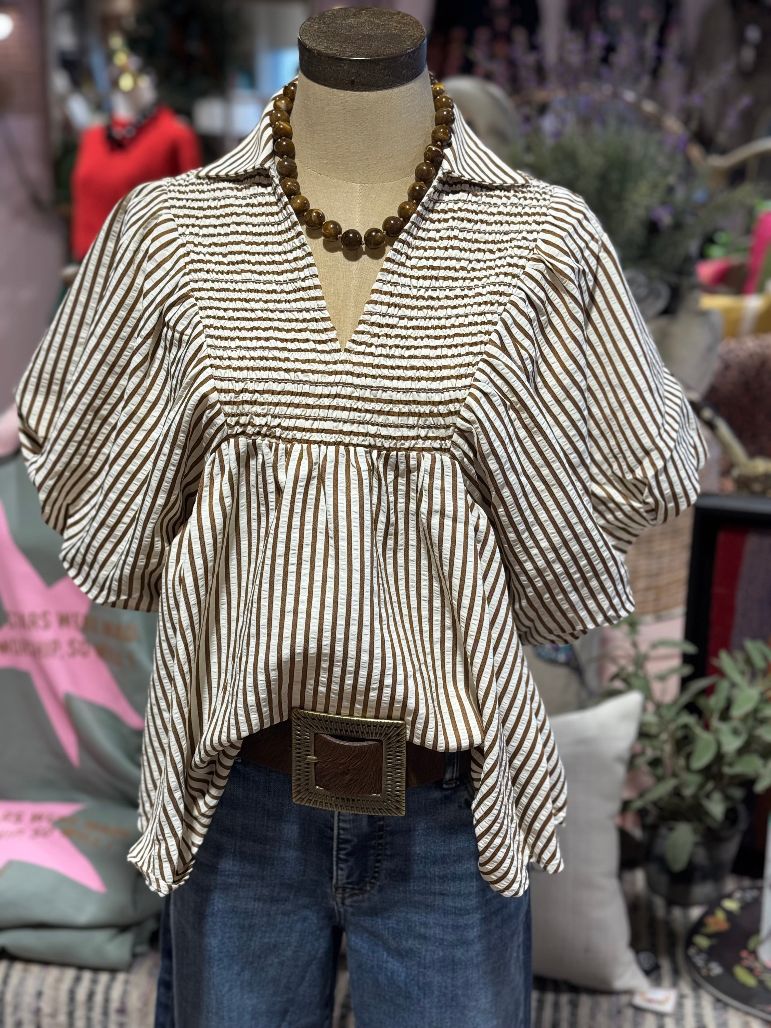 Brandi Stripe Top