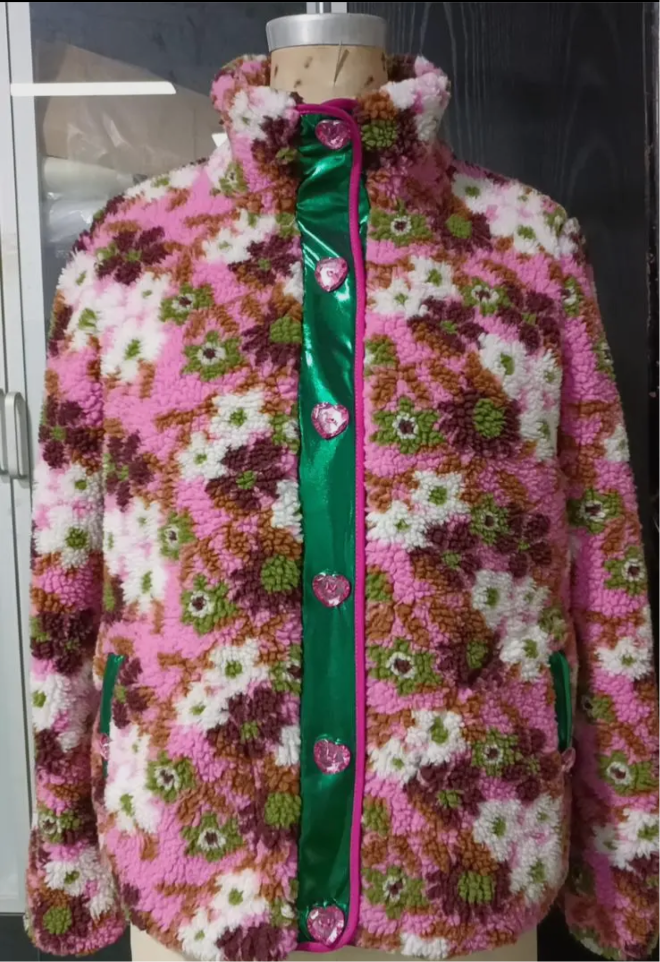 Pink & Green Floral Jacket