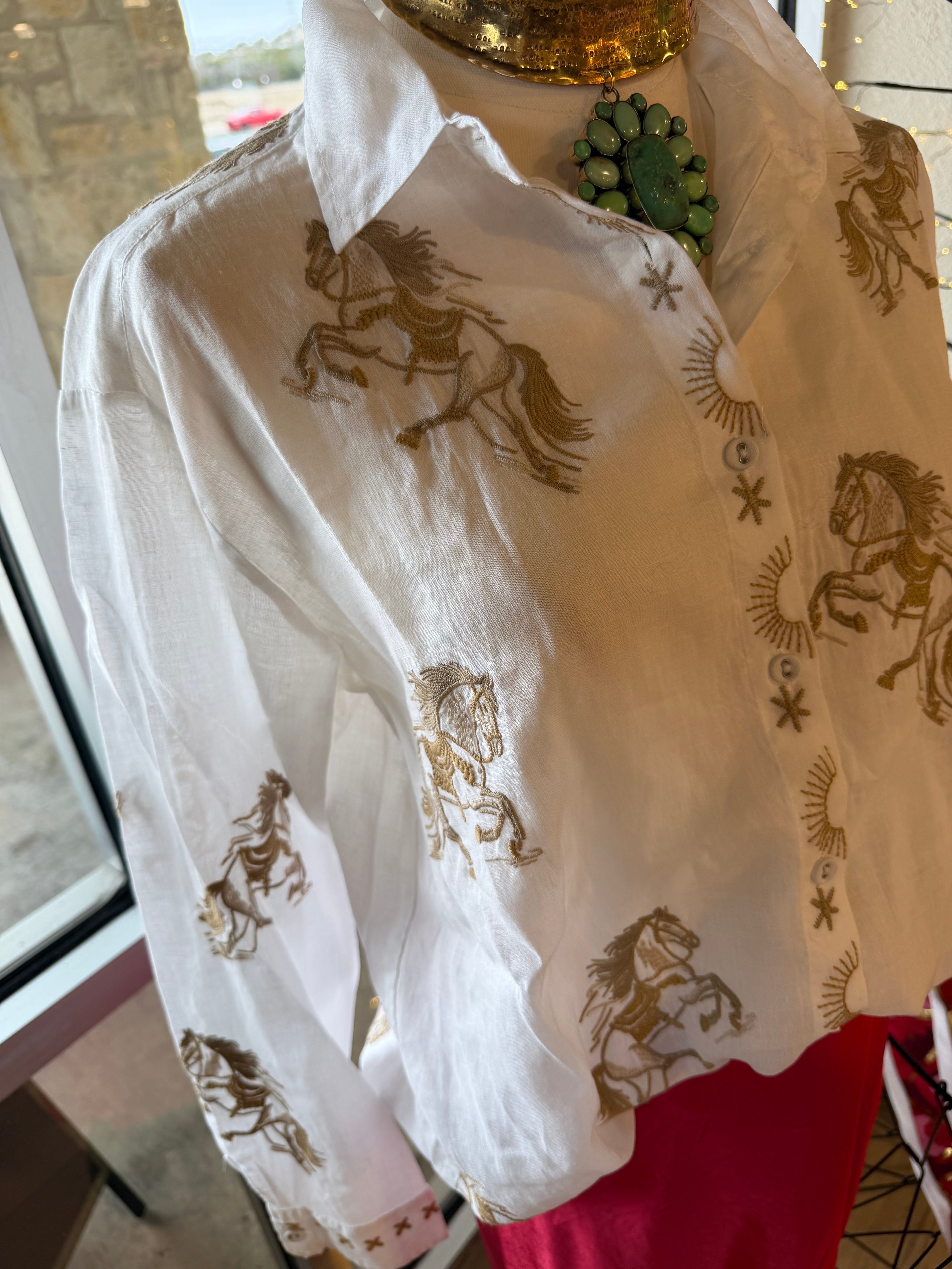 Cheval White Oversized Shirt