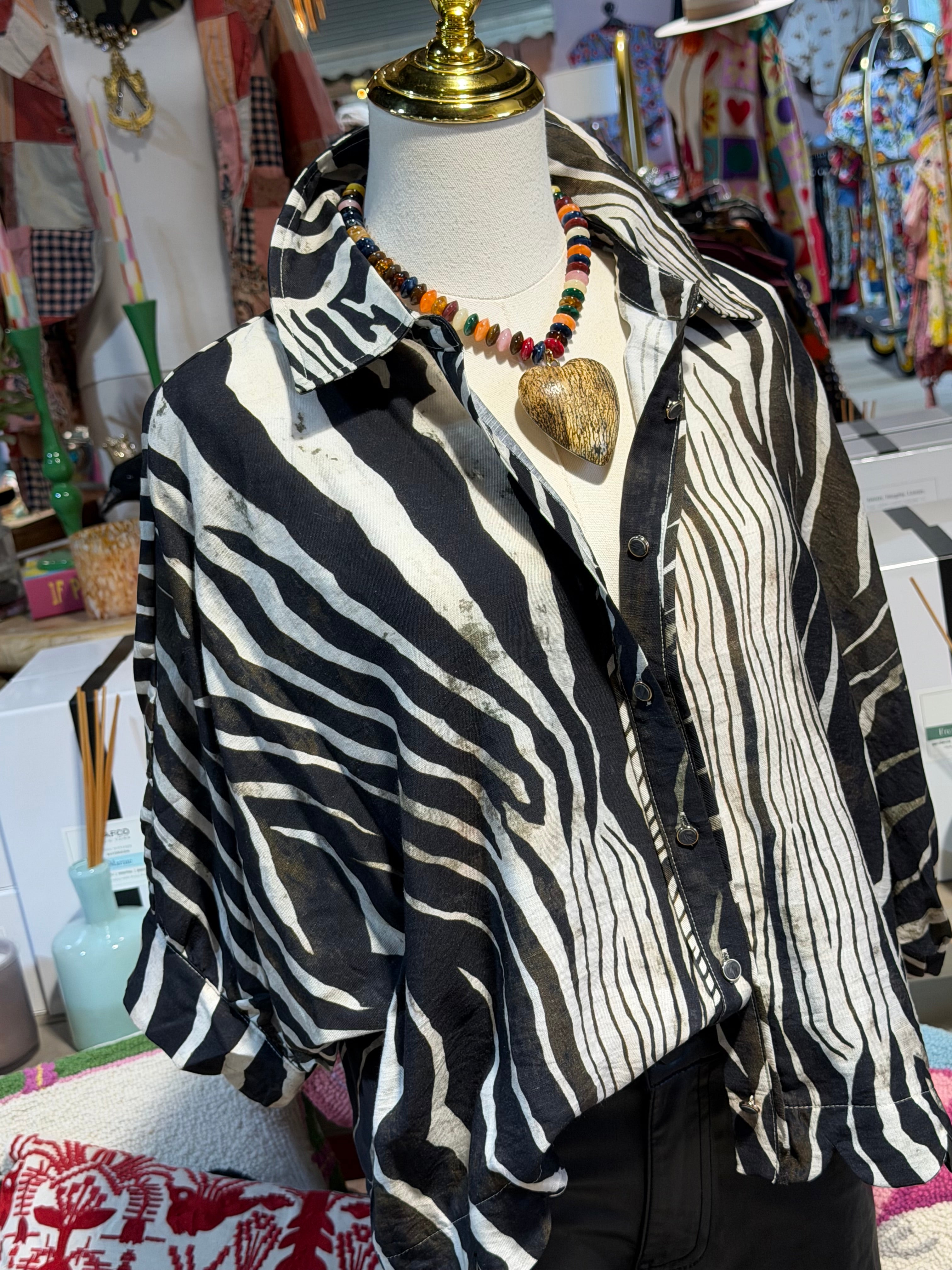 Zebra Stripes Top