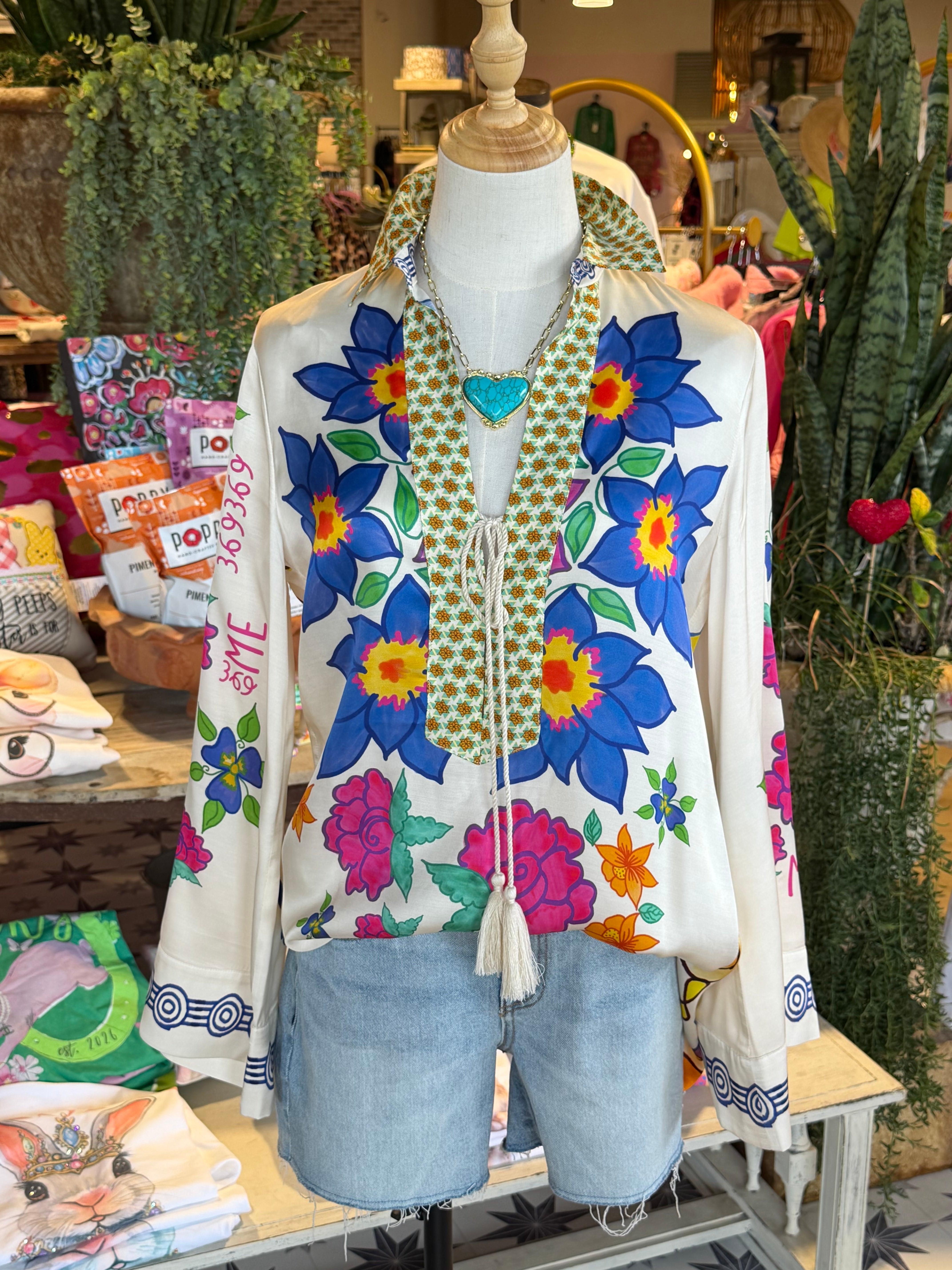 Mia String Tie Blouse