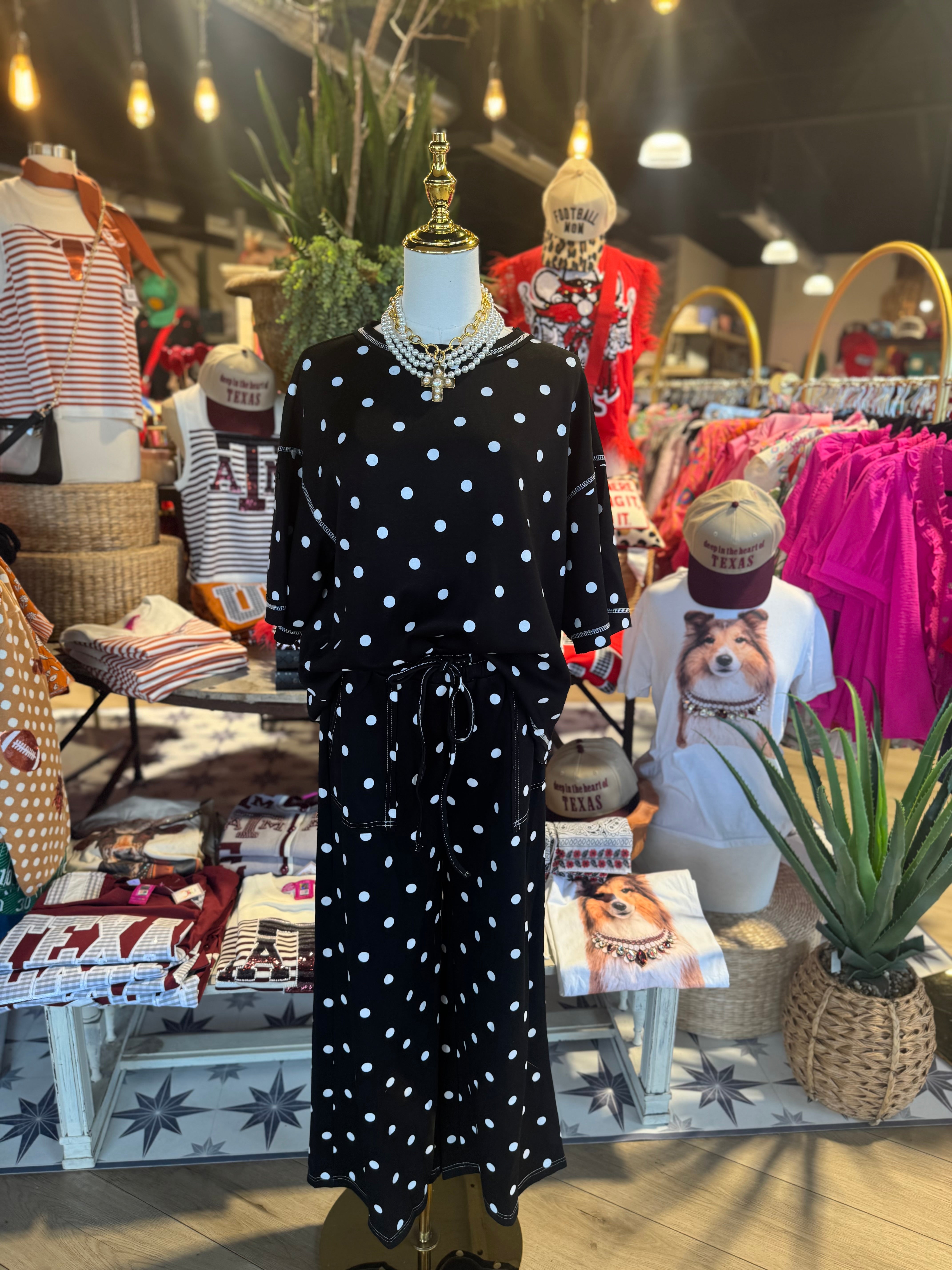 B&W Polka Dot Set