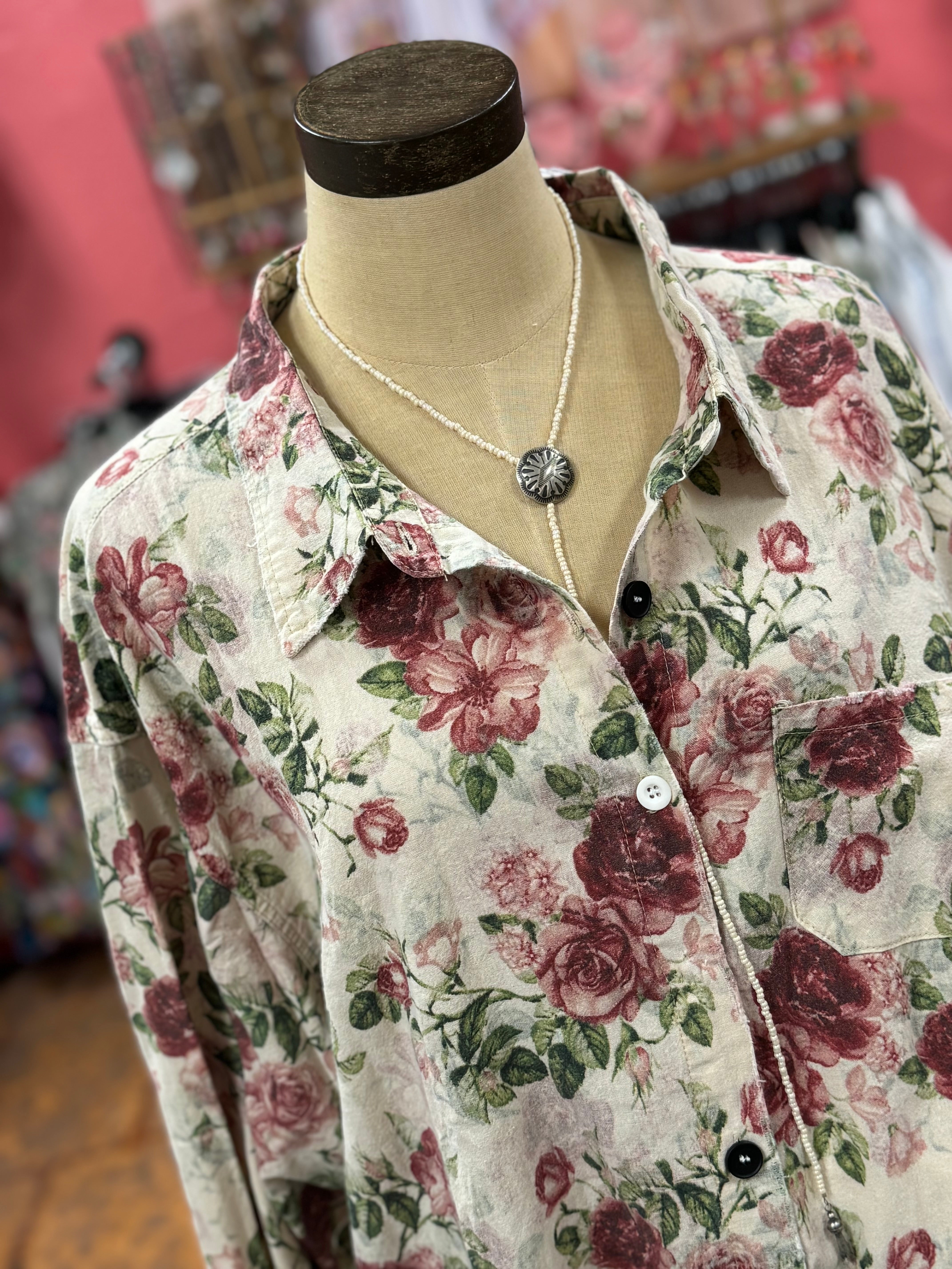 Vintage Rose Top***