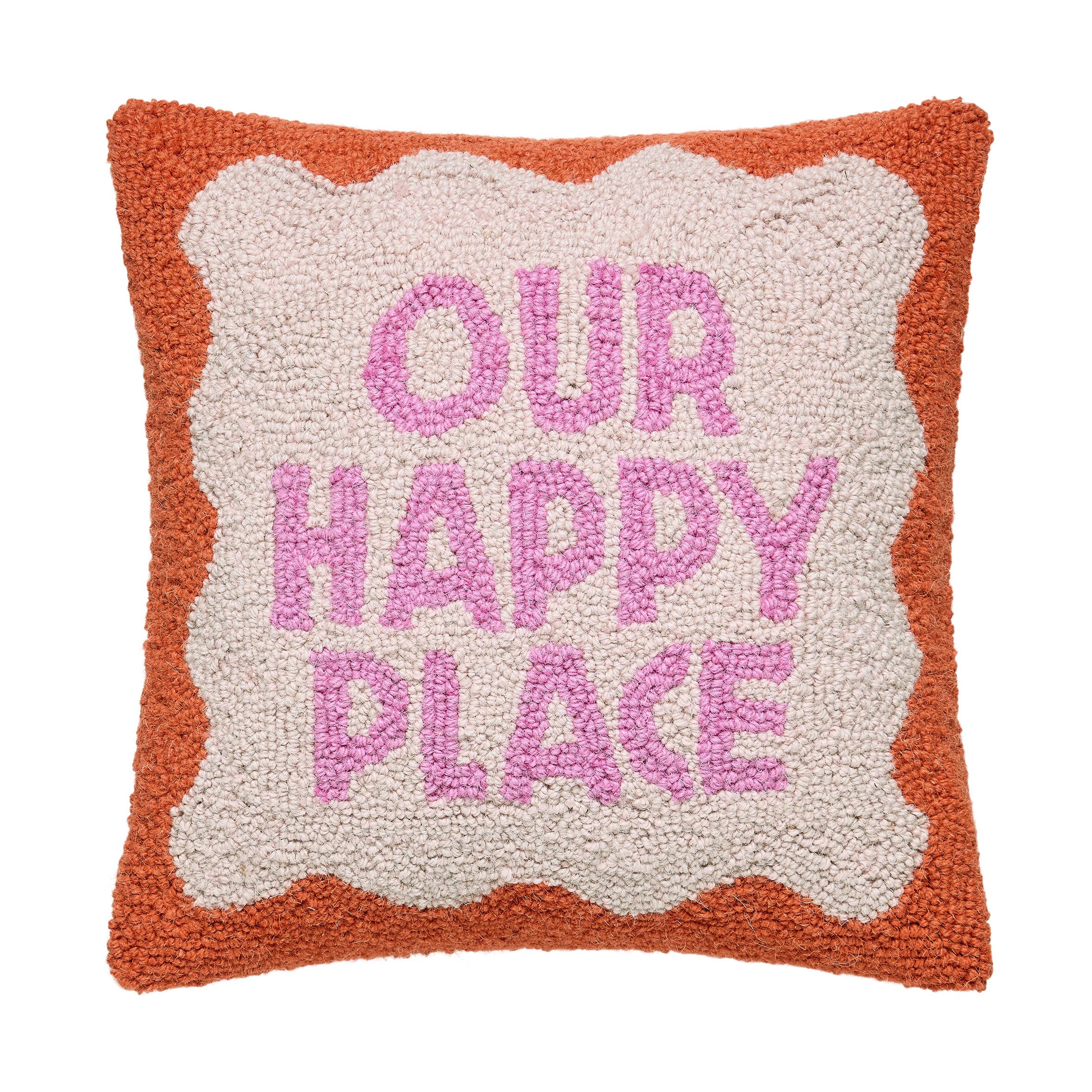 Our Happy Place Hook Pillow