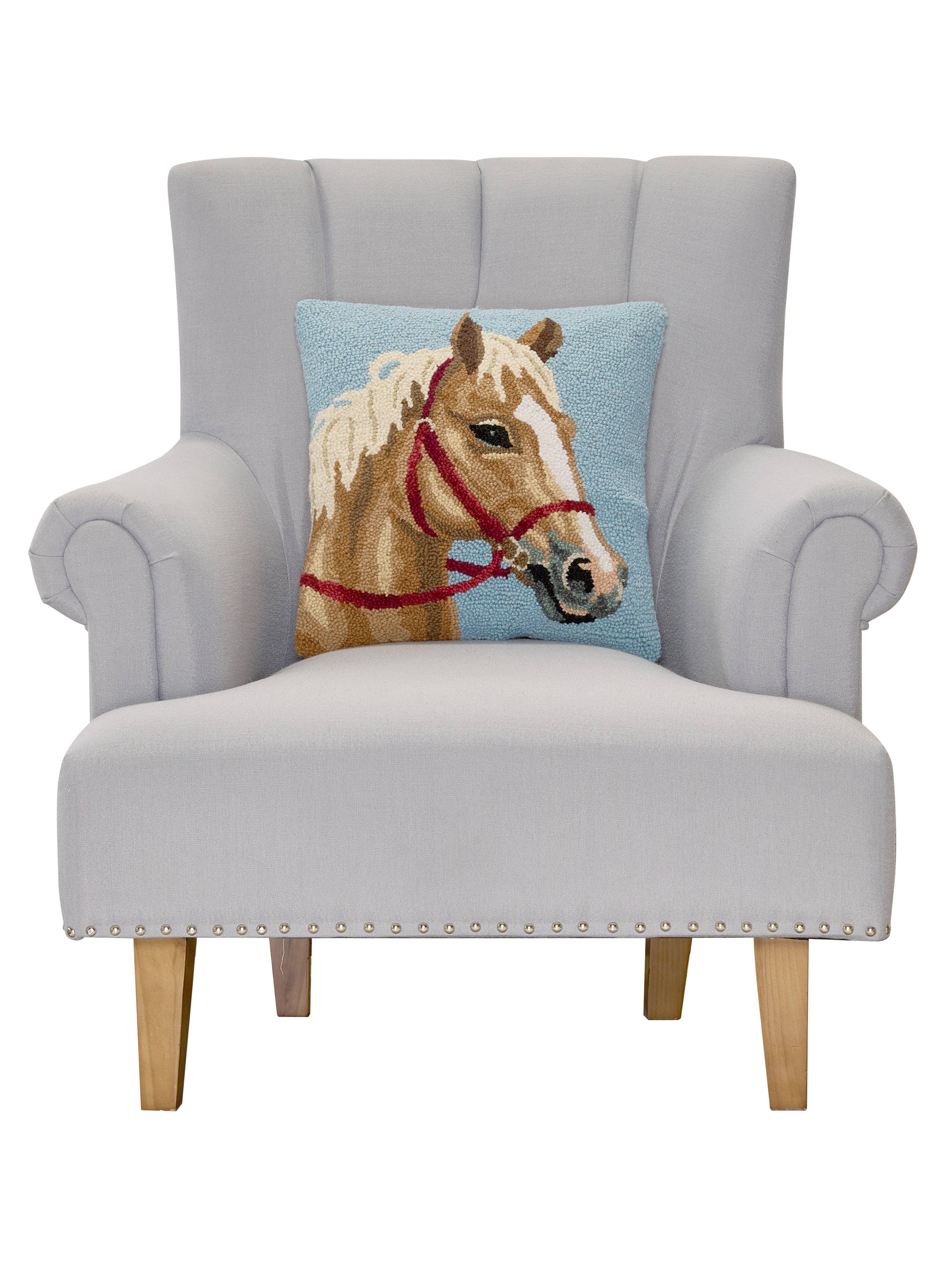 Palomino Horse Hook Pillow