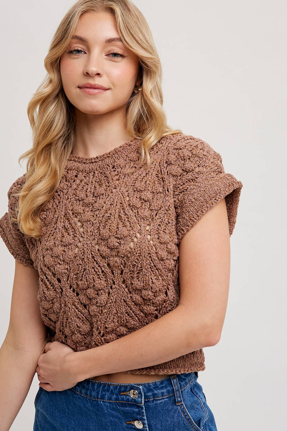 Beige Vibes Short Sweater
