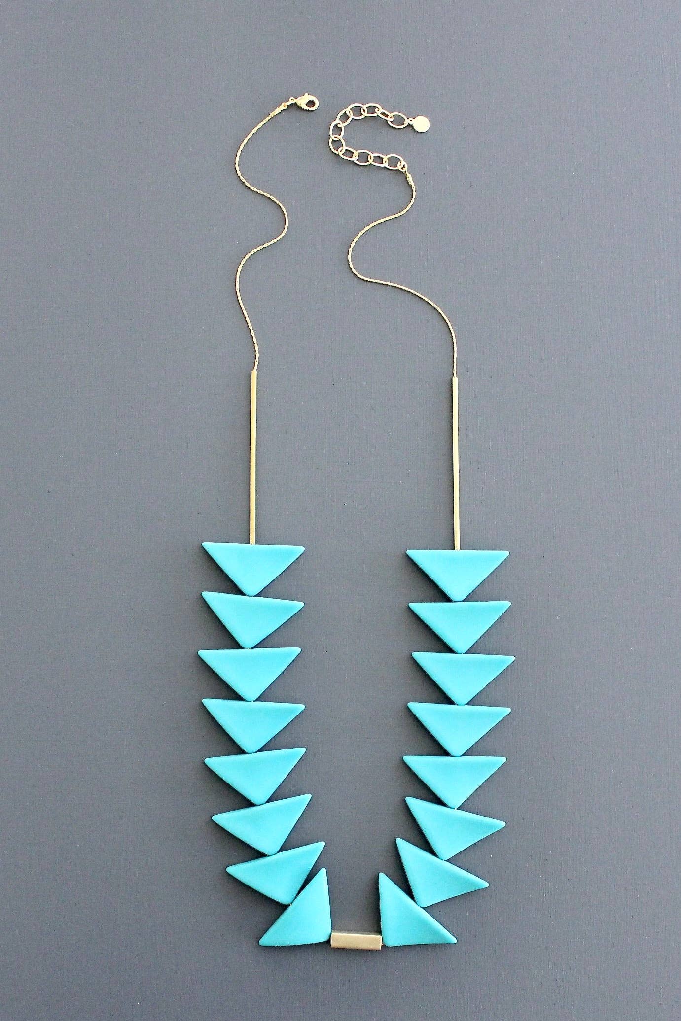 Turquoise Triangle Necklace