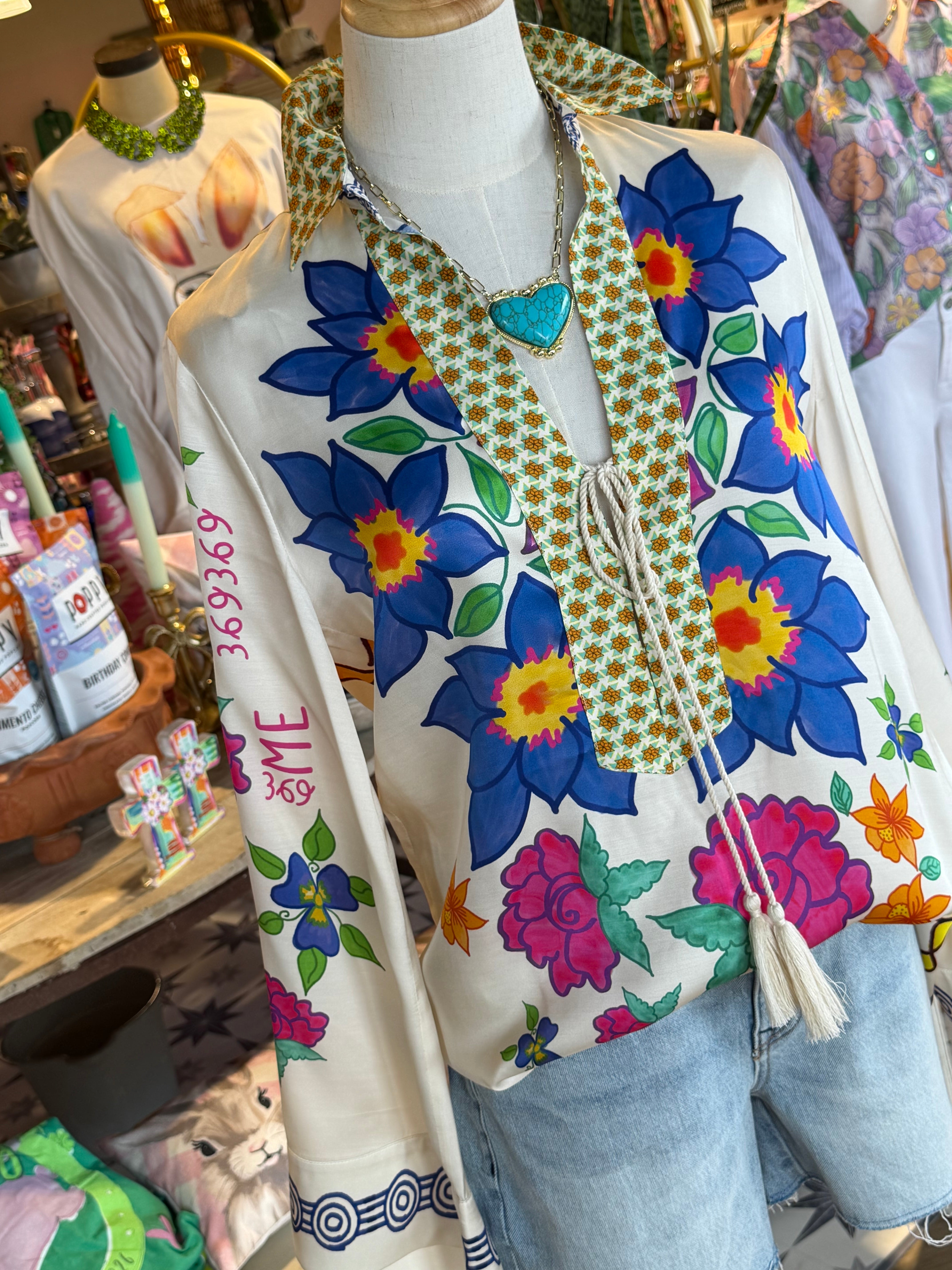 Mia String Tie Blouse