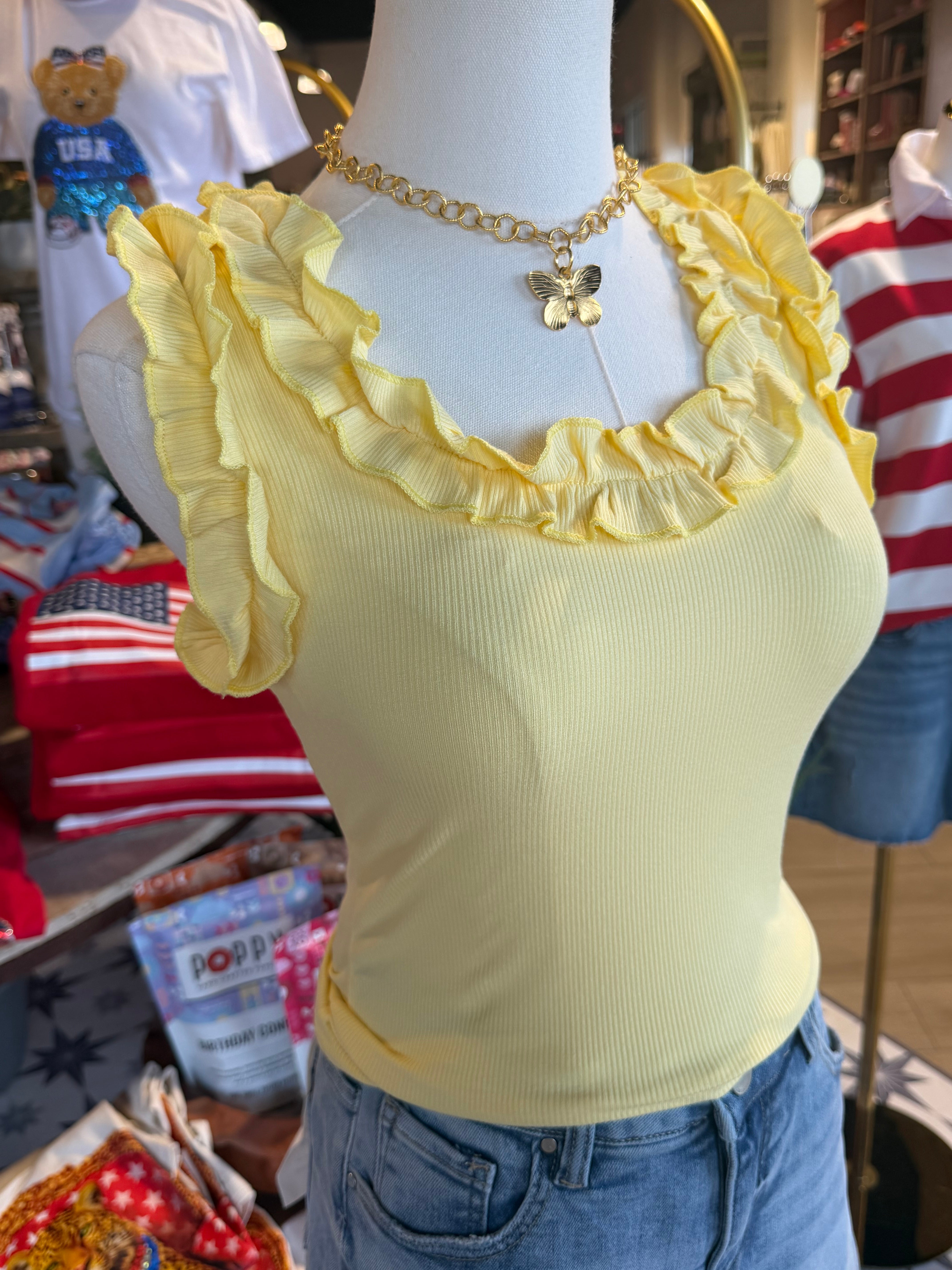 Buttery Ruffle Tank