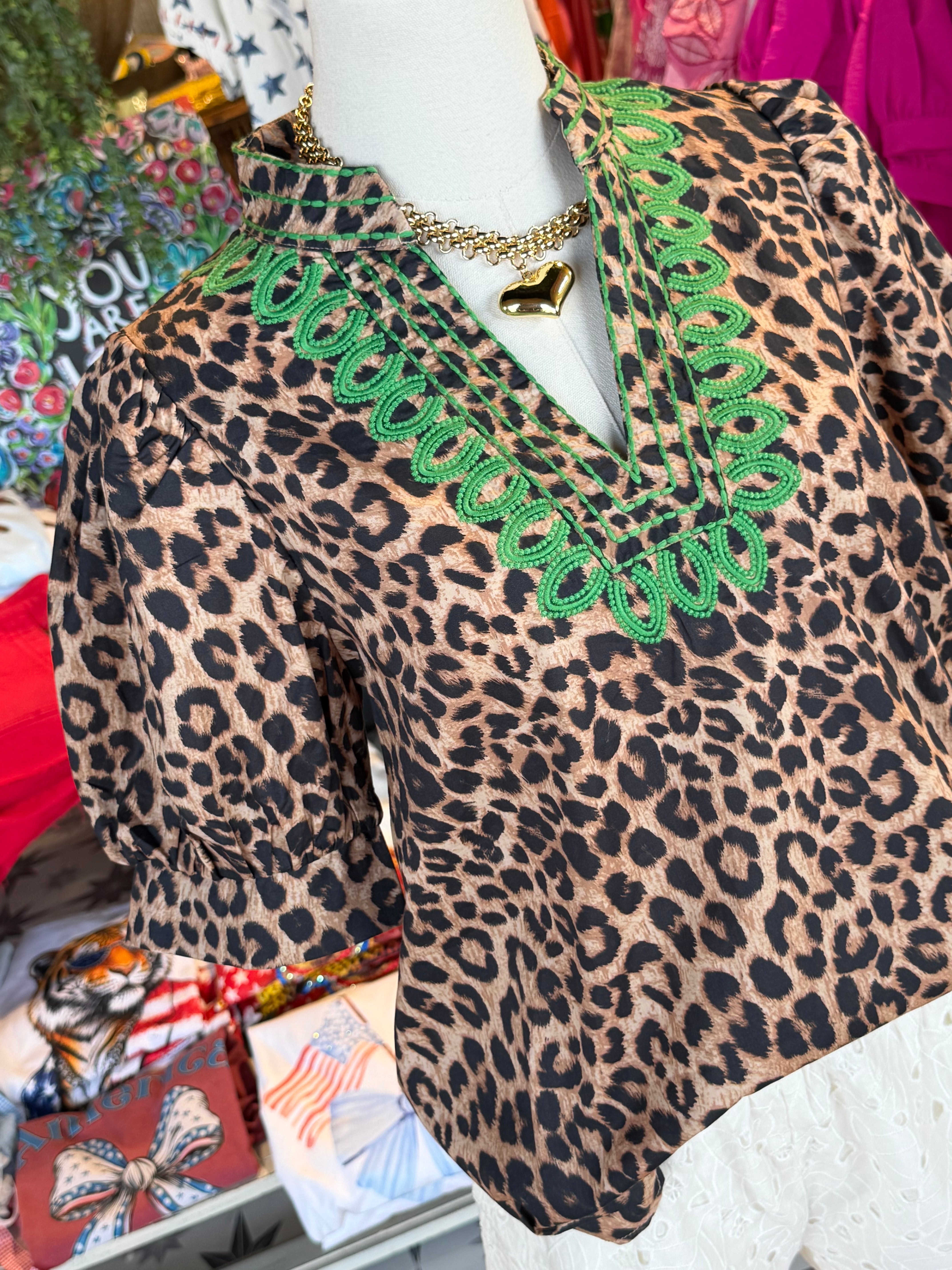 Eclectic Leopard Top