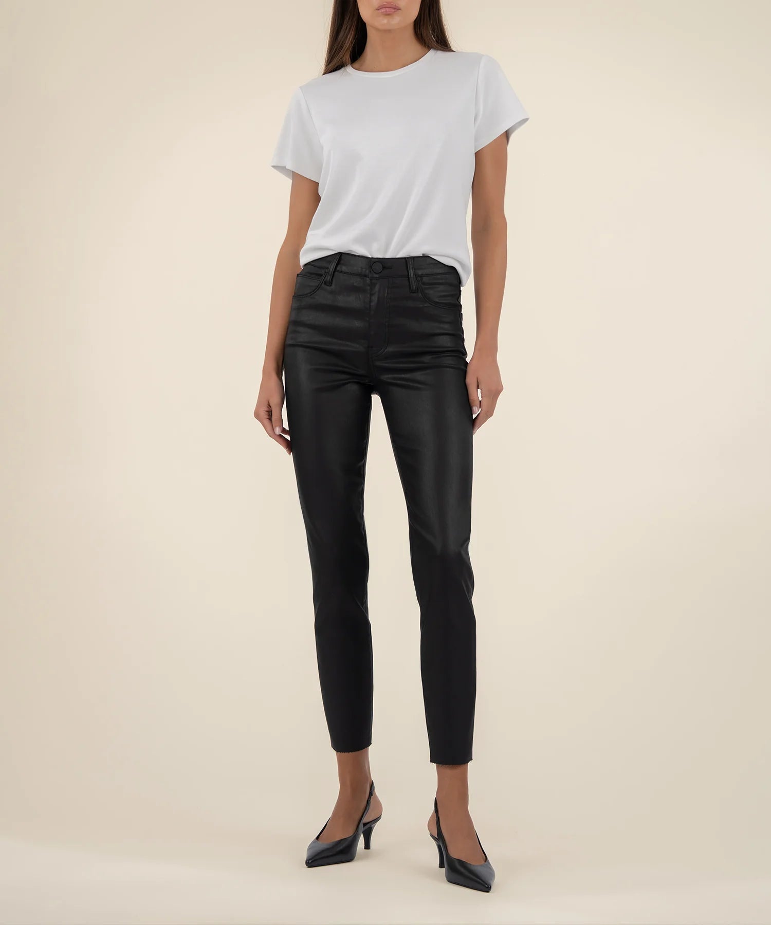 Charlize Waxed Denim- Black