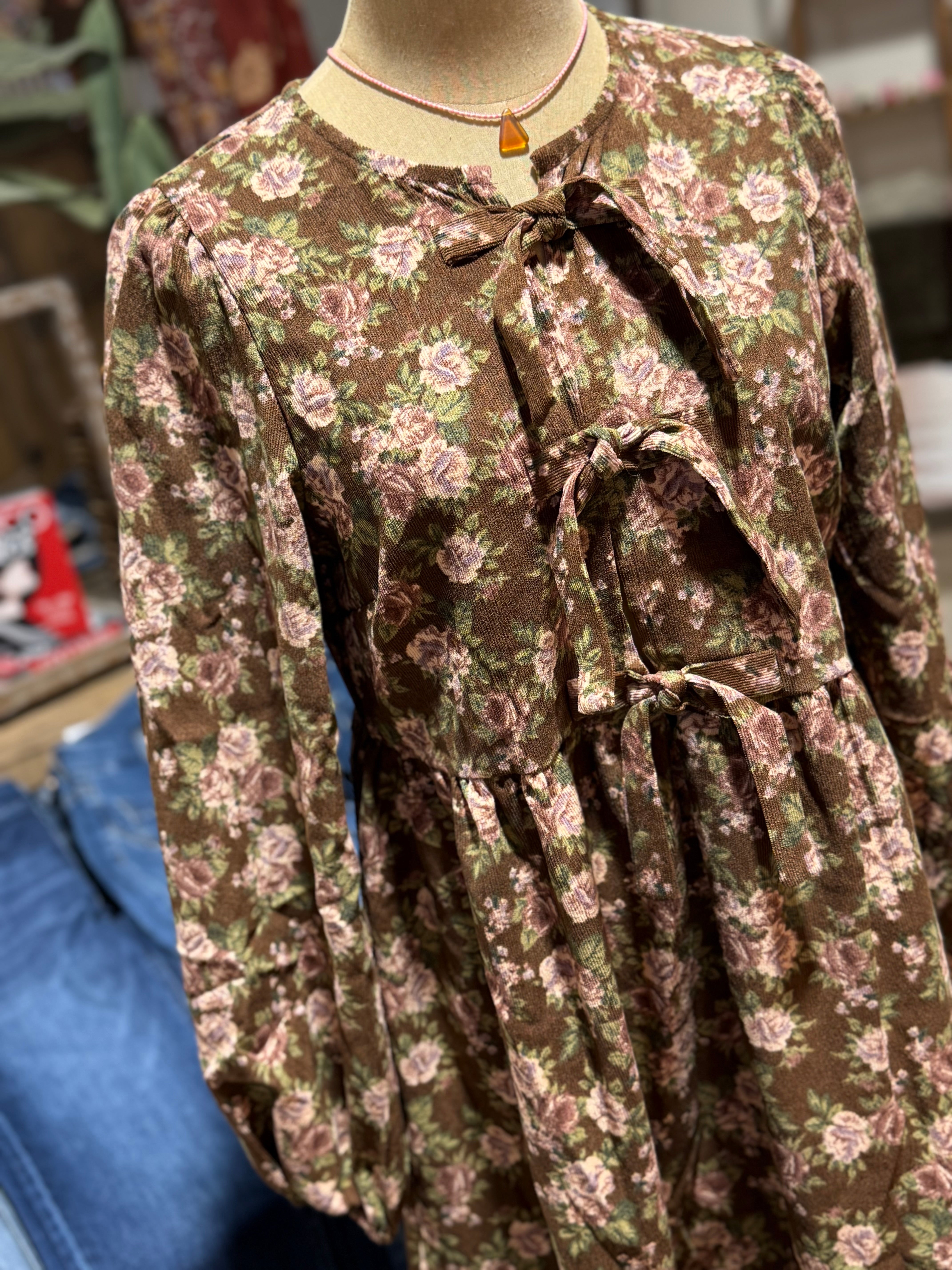 Audrey Corduroy Dress