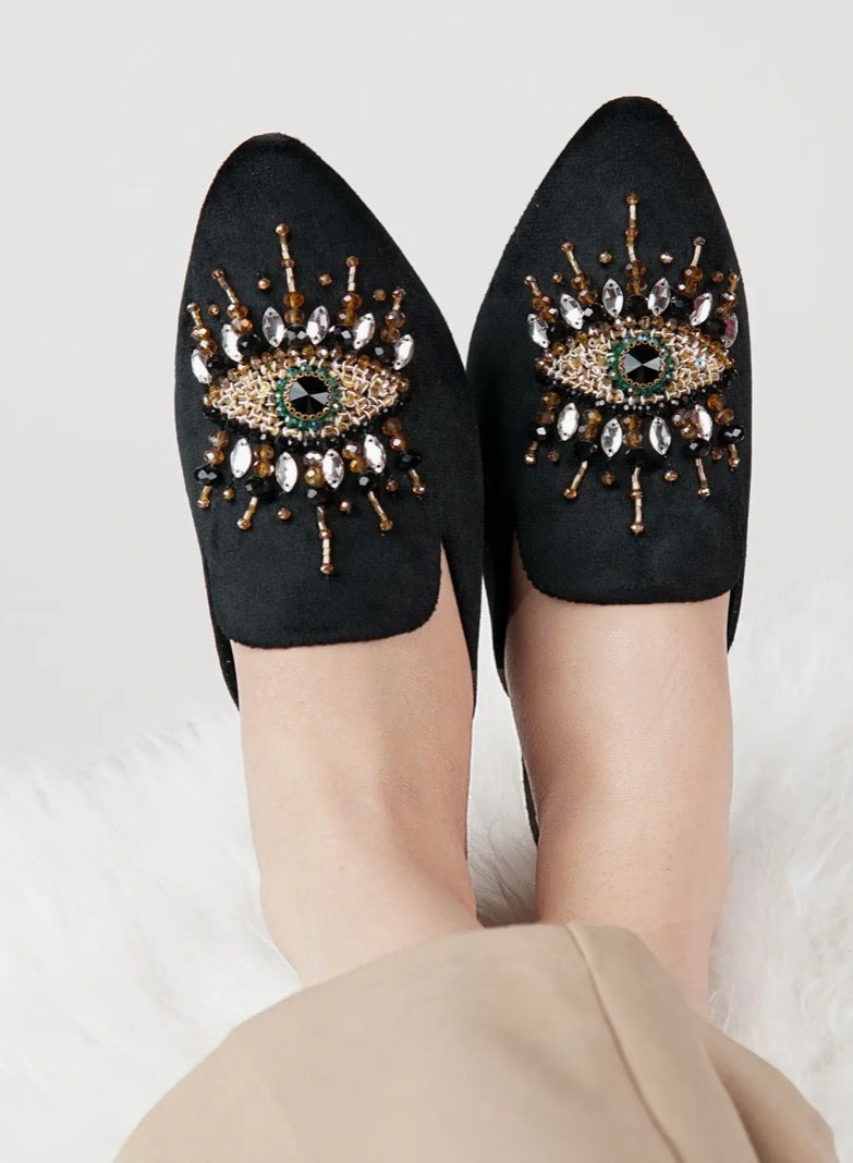 Evil Eye Slip Ons