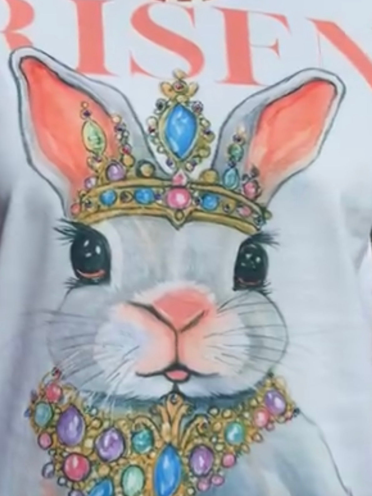 Risen Jeweled Bunny Tee