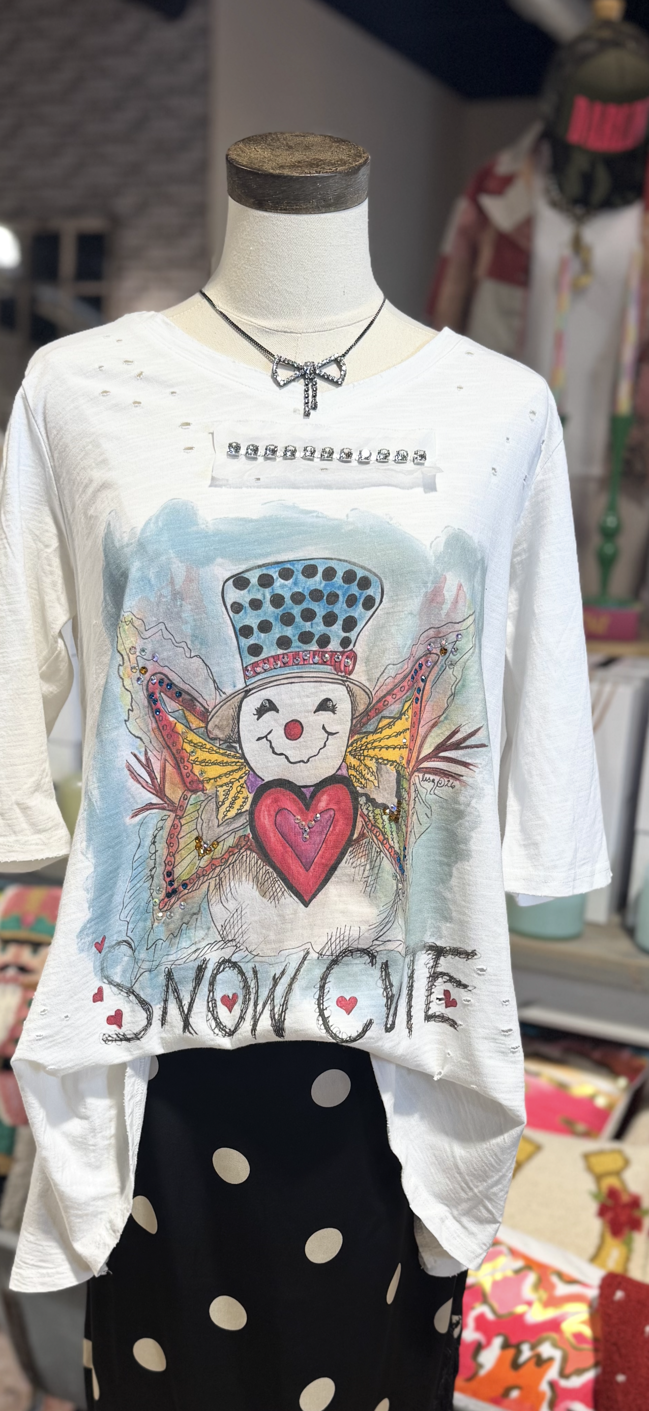 Snow Cute Tattered Tee