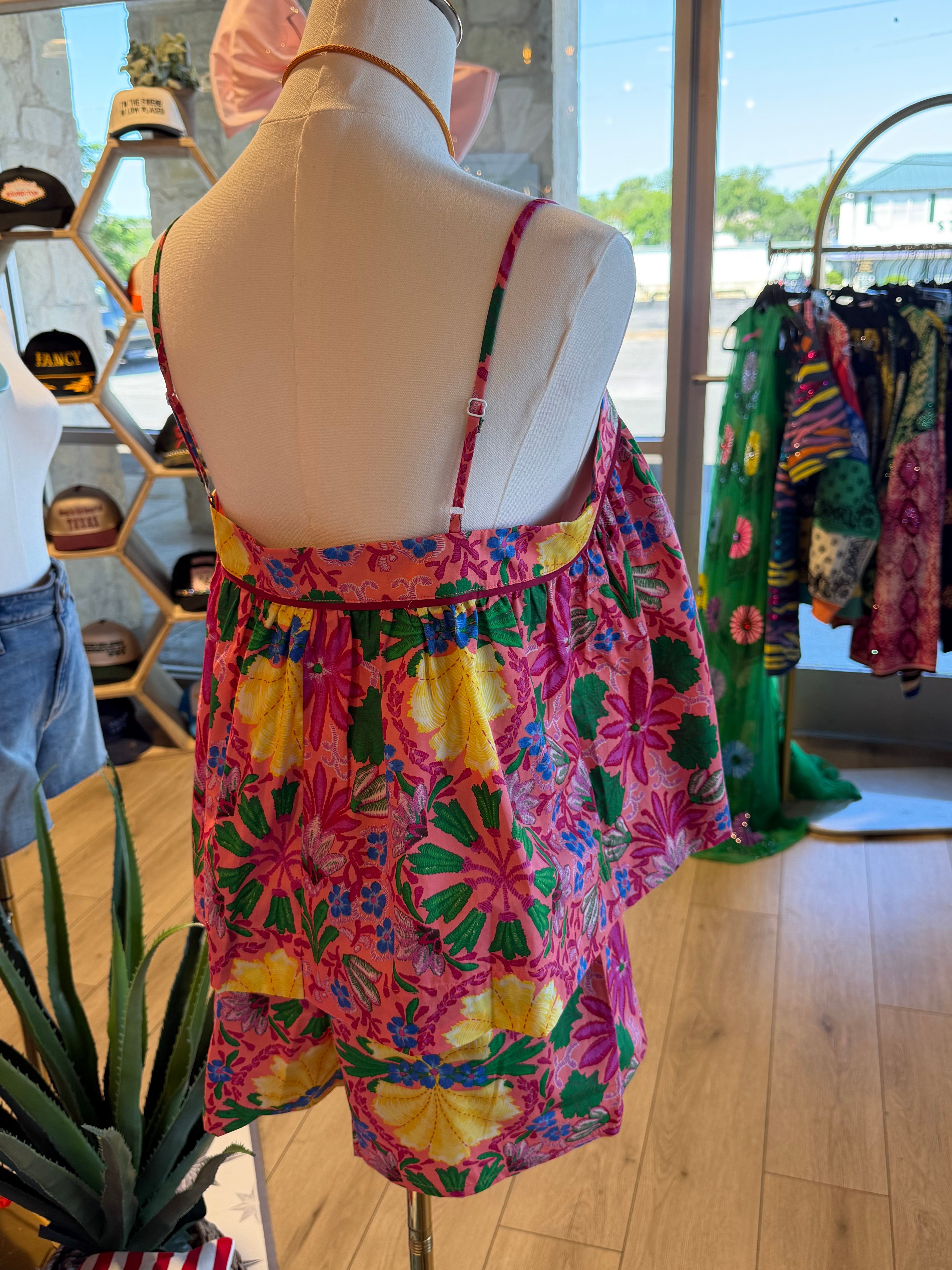 Nora Floral Tie Cami Top