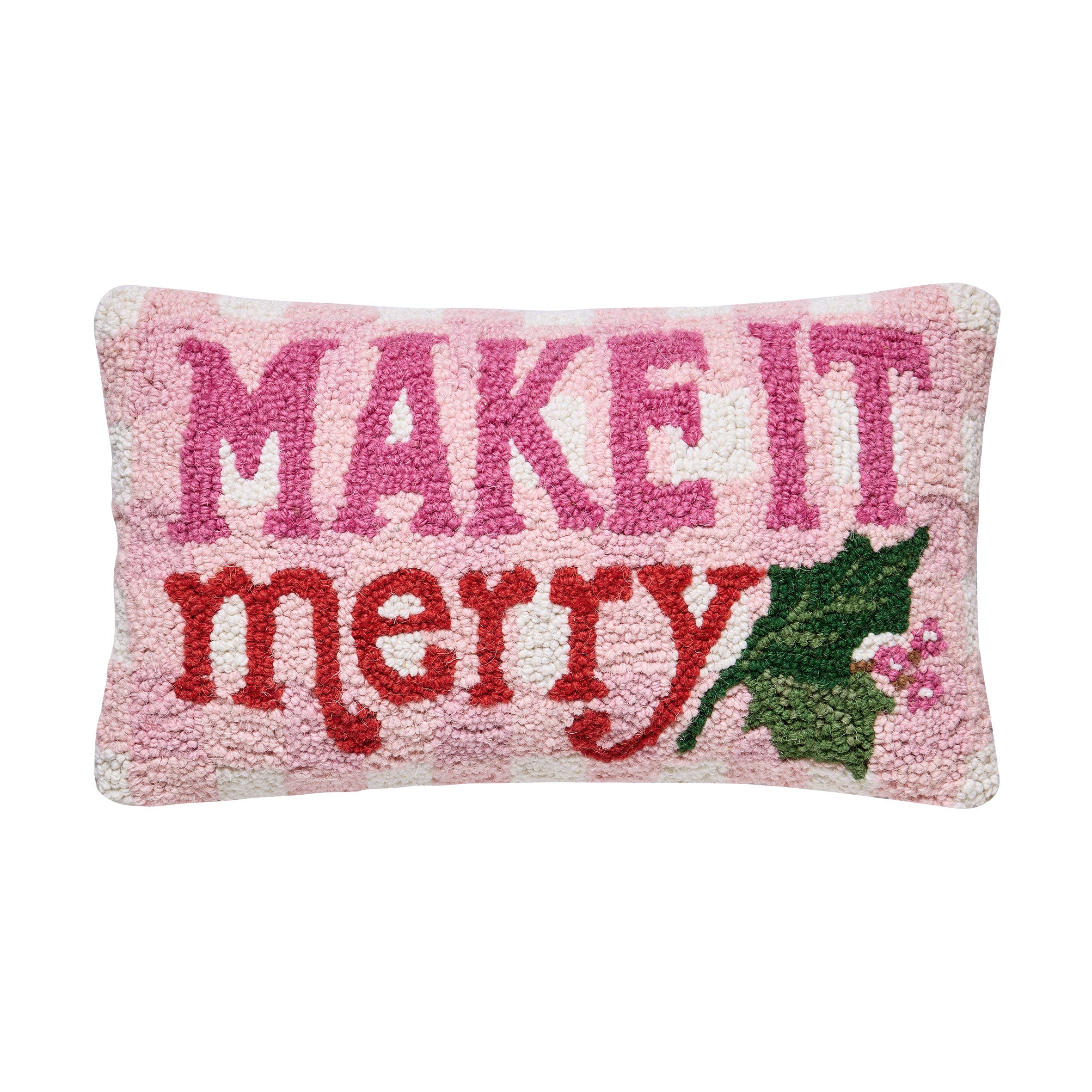 Make It Merry Hook Pillow