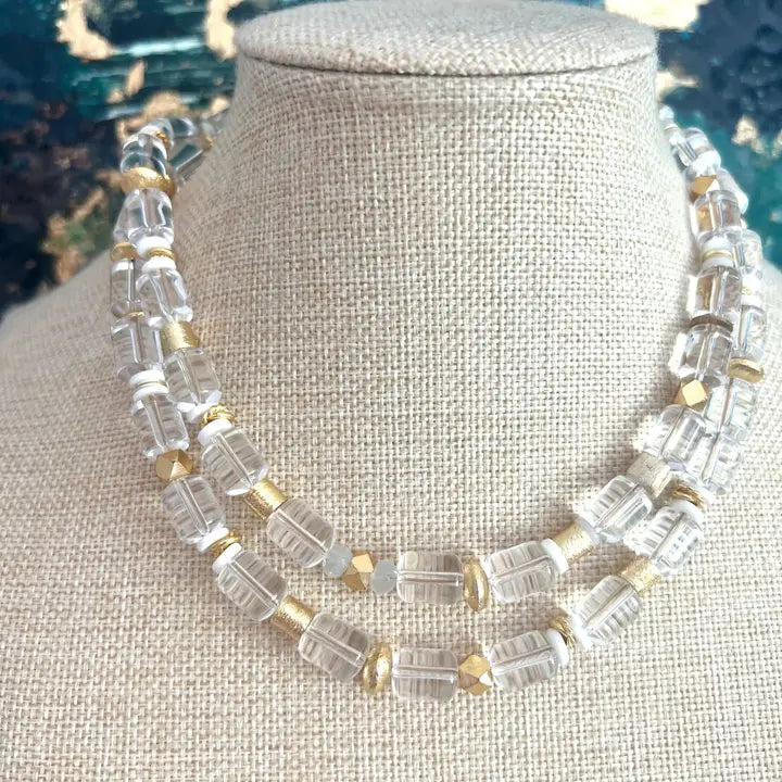 Quartz & Gold Necklace