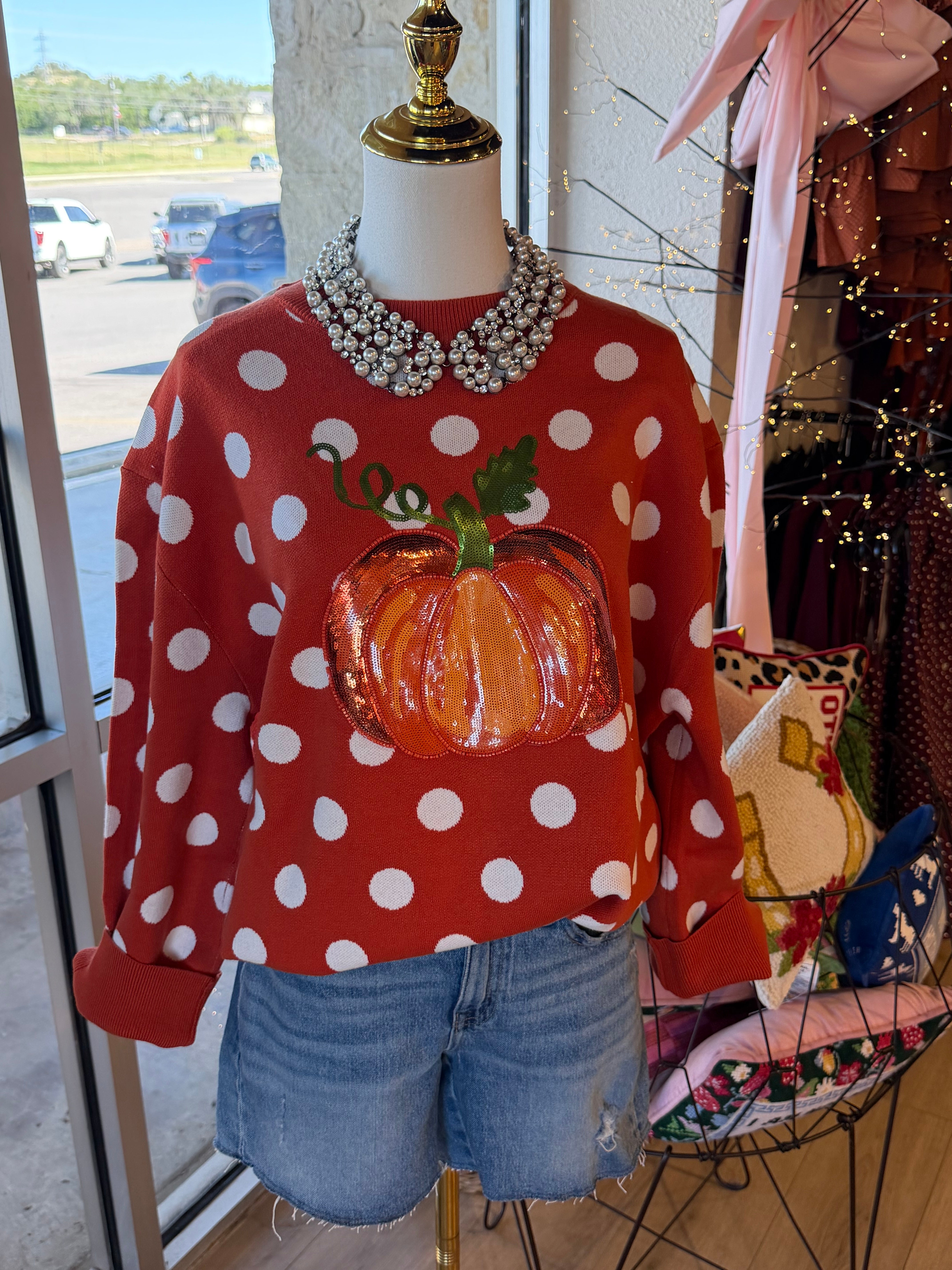 Polka Dot Pumpkin