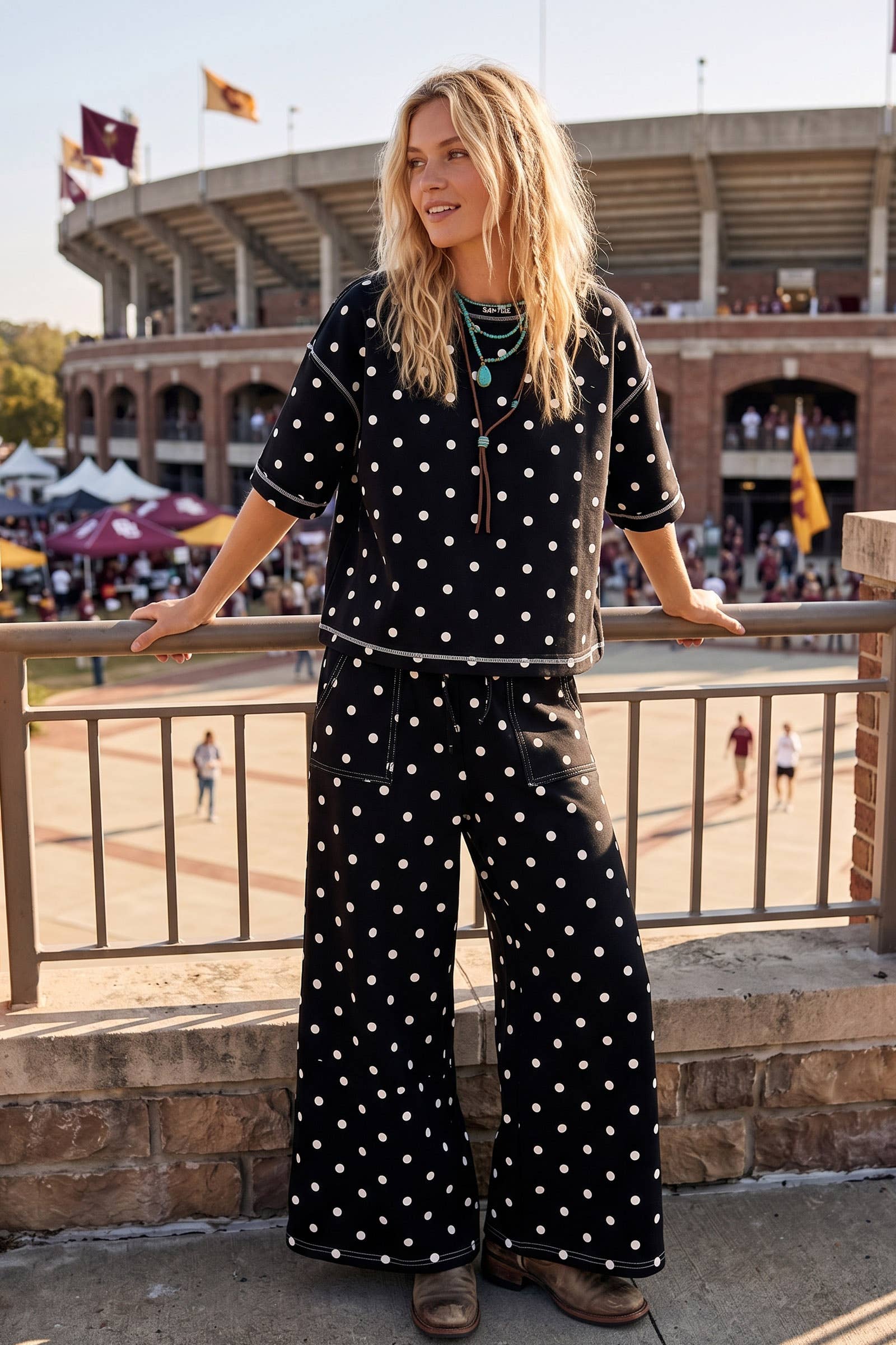 Scuba Polka Dot Short Sleeve Set