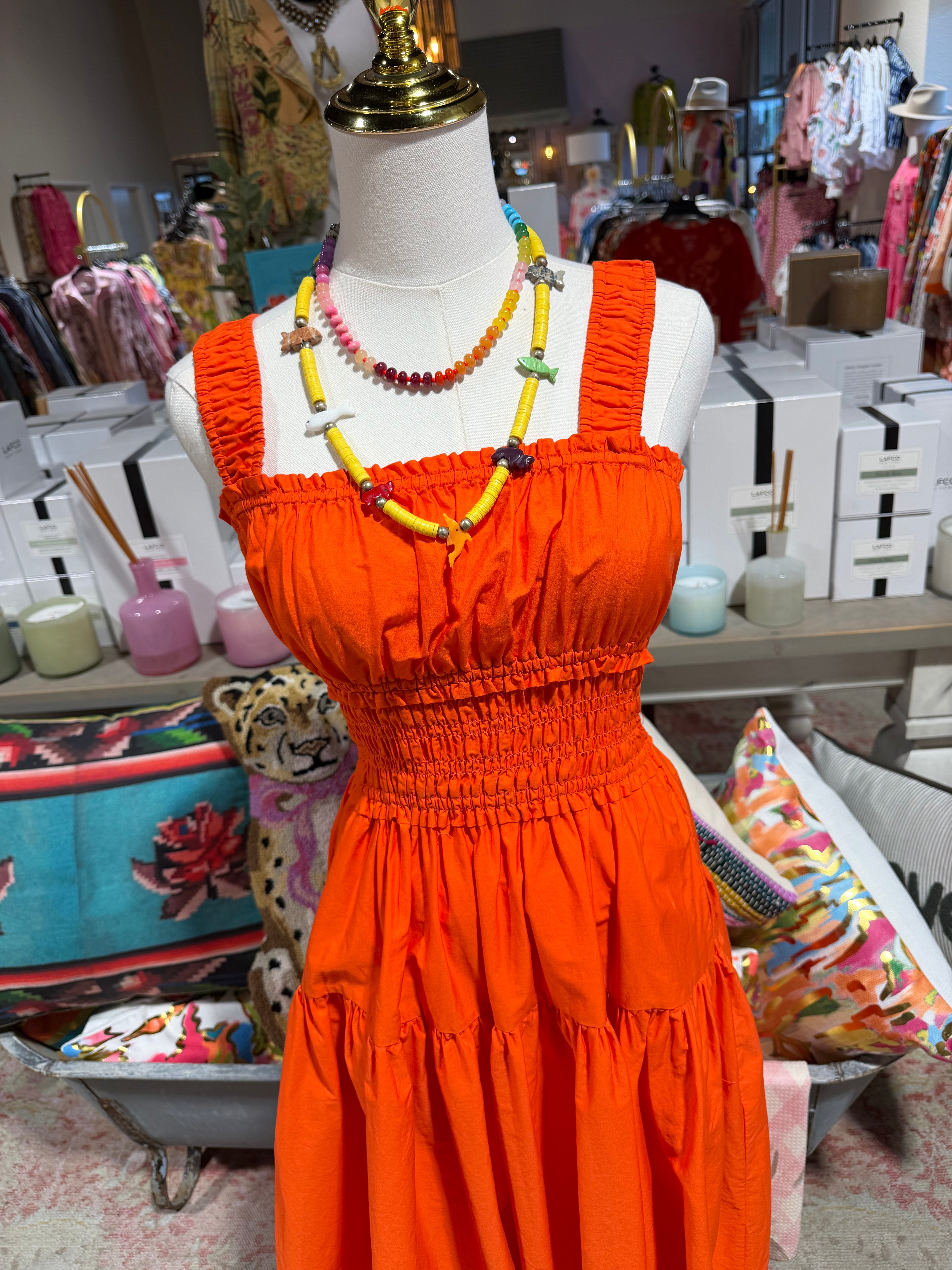 Spicy Persimmon Dress