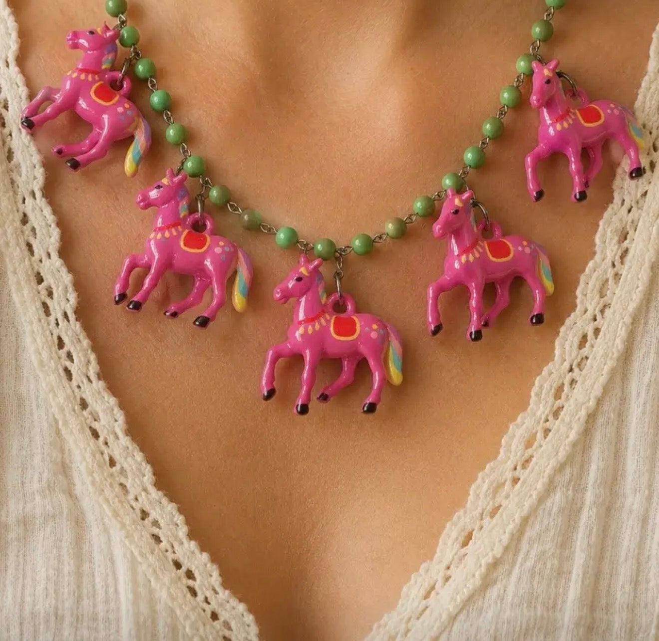 My Pink Pony Necklace