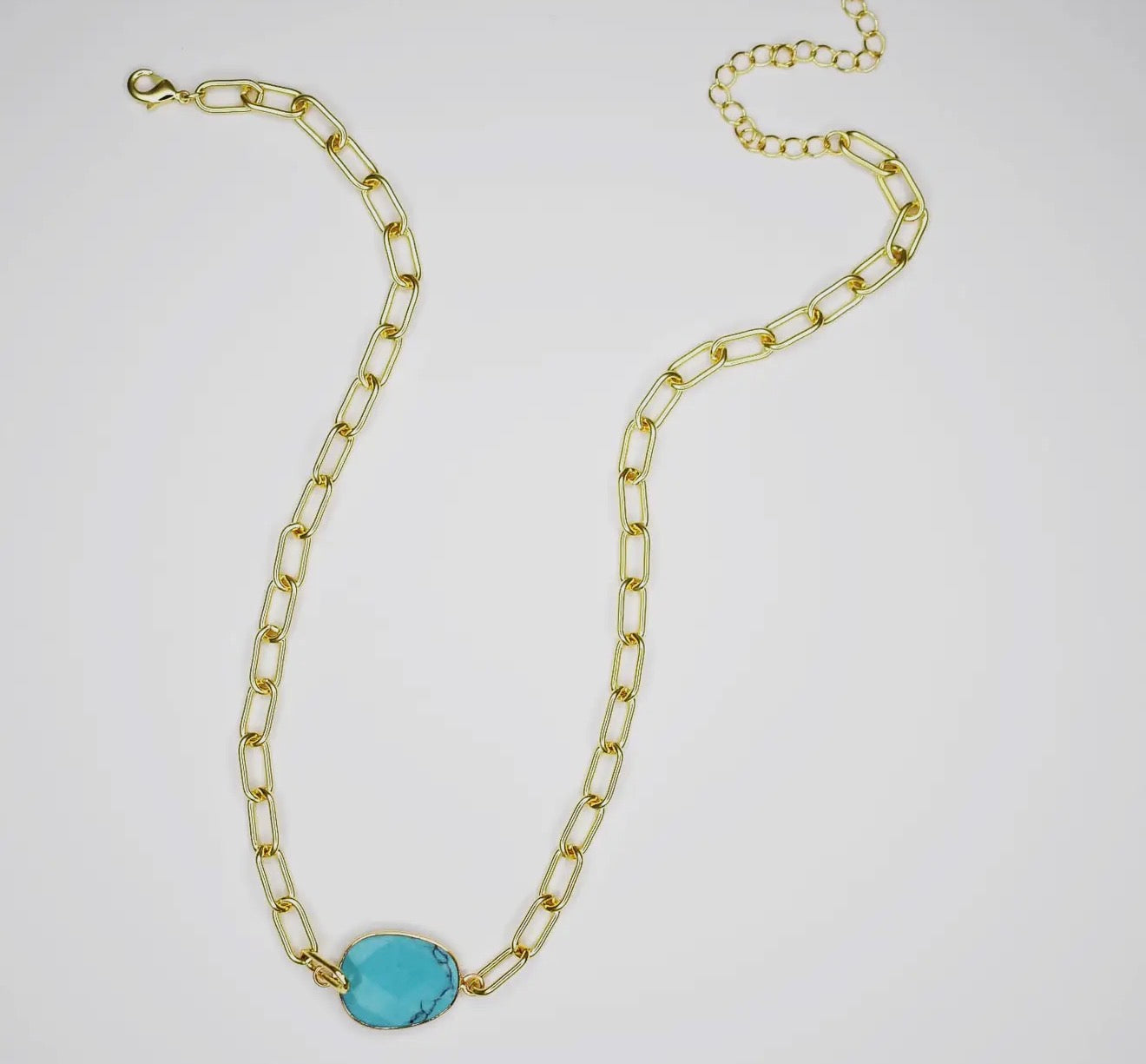 Stone & Shine Turq Necklace