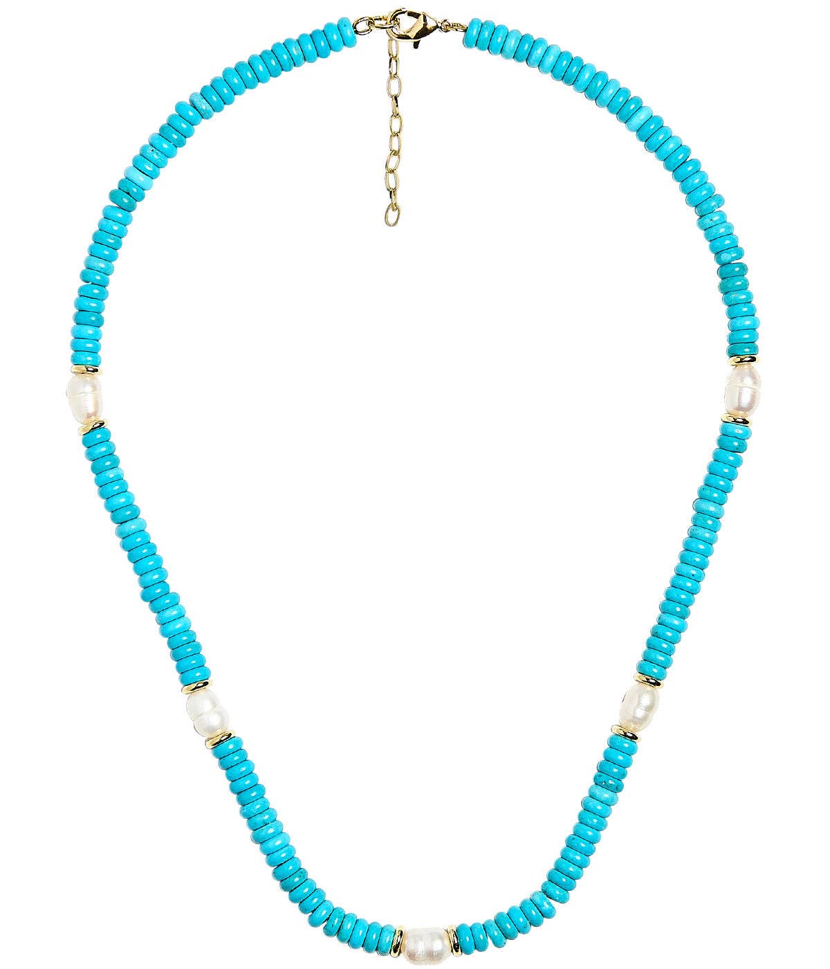 Jenny - Quartz Beaded Necklace with freshwater Pearl -