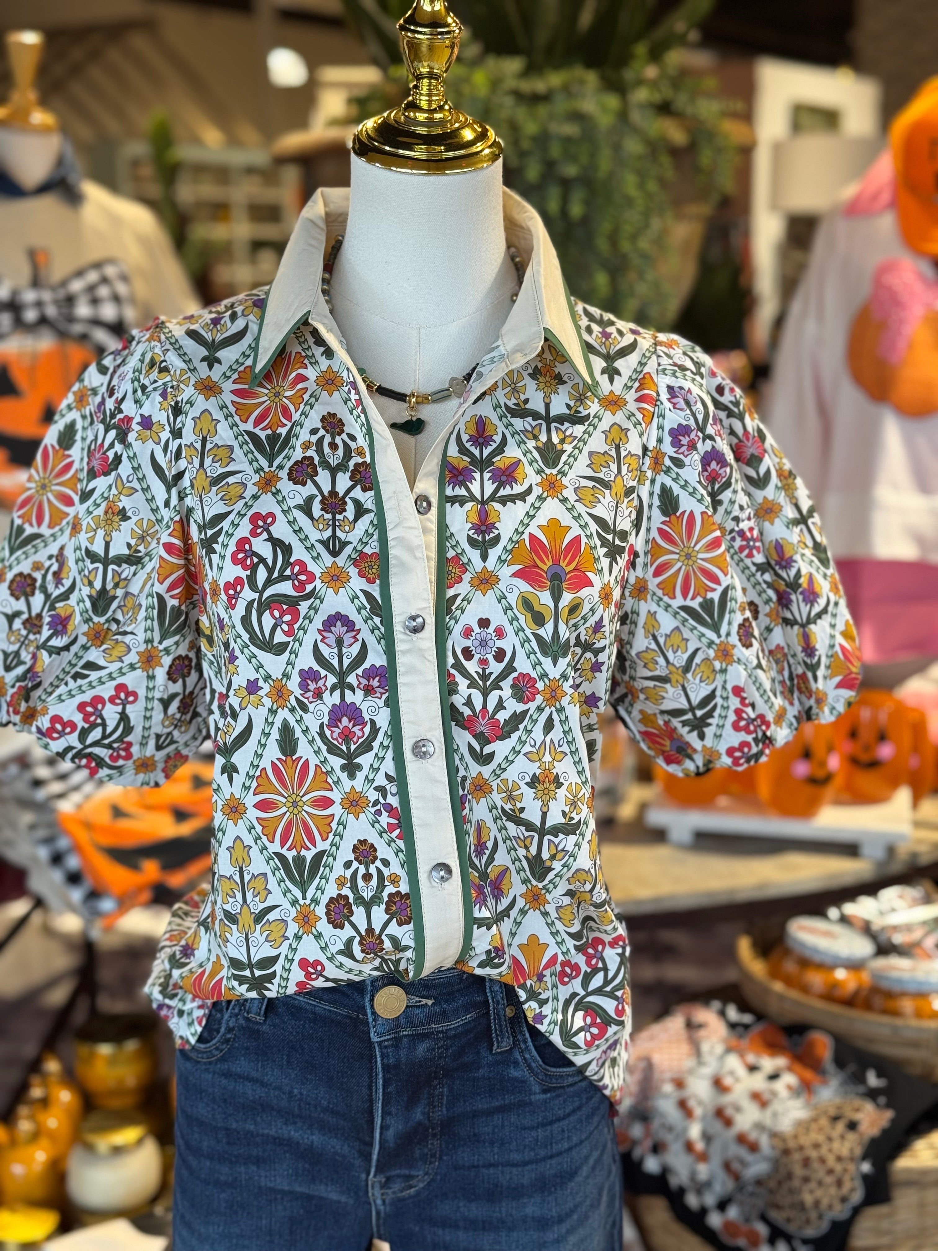 Valerie Floral Top***