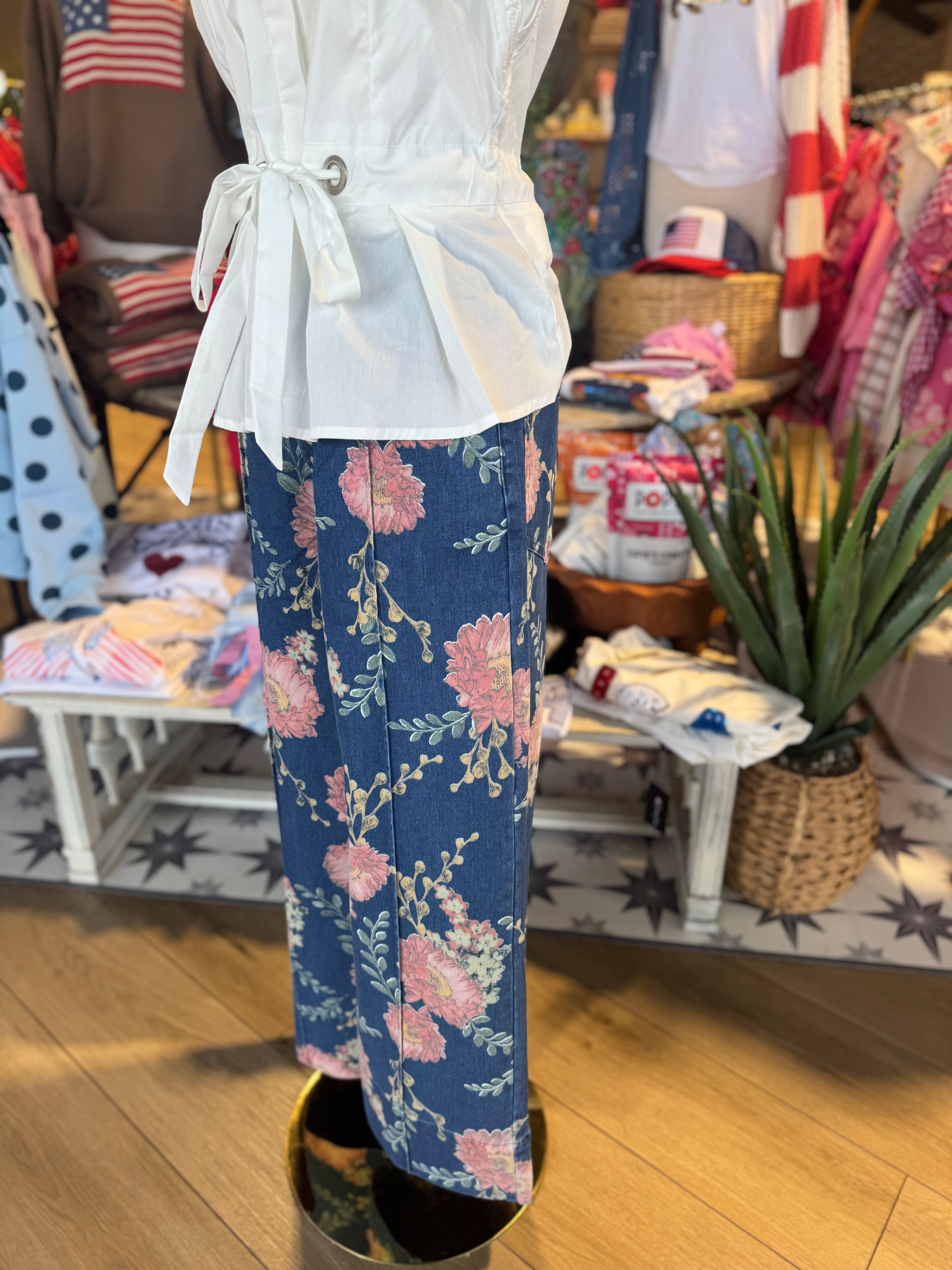 Rene Rae Floral Pants