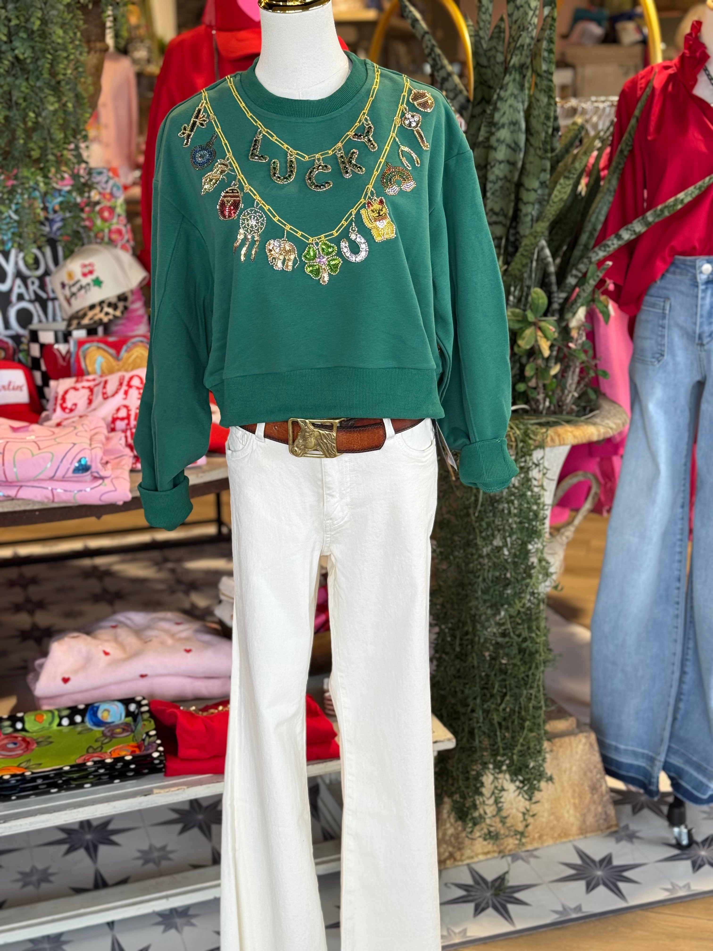 St. Patty's Icon Cropped Sweater